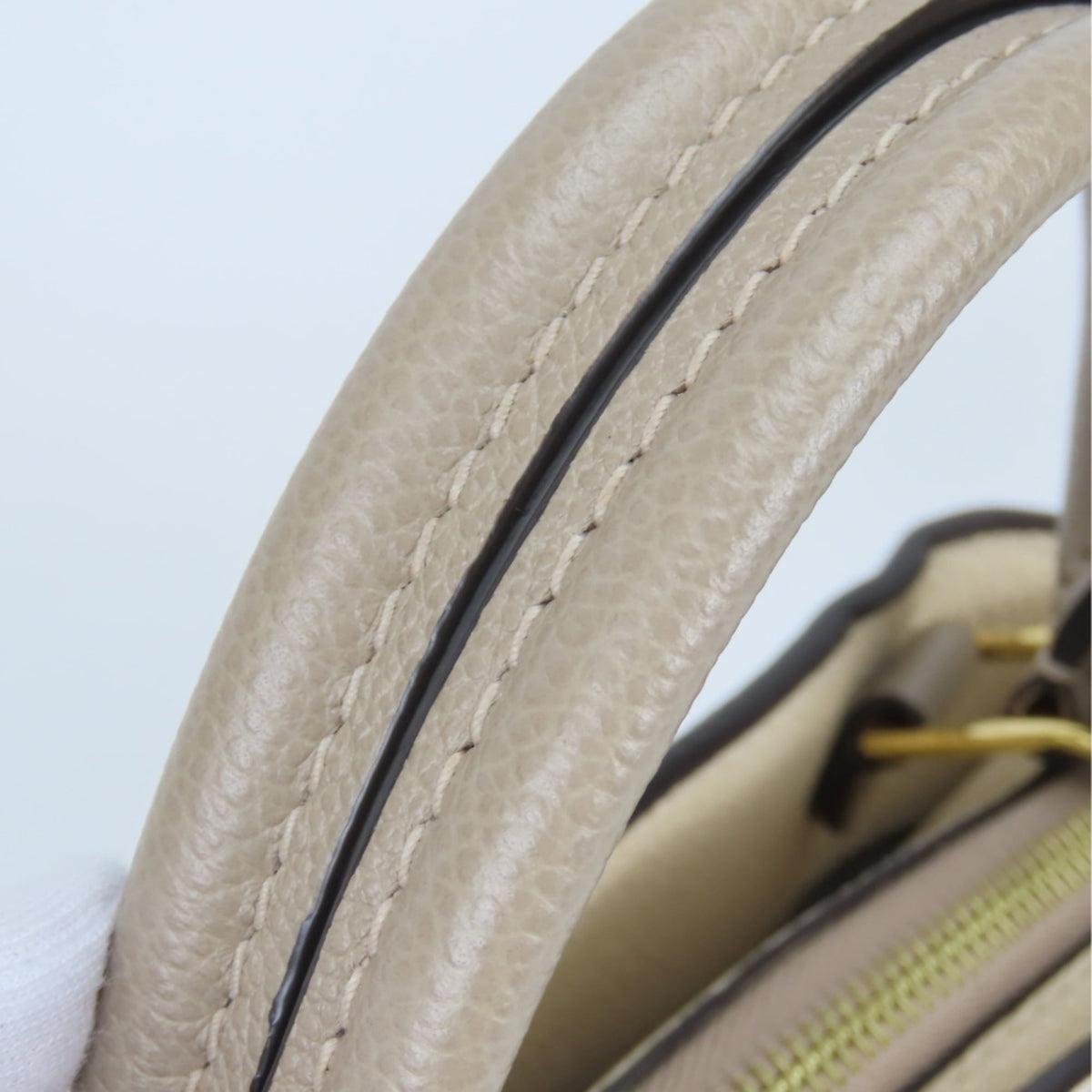 Louis Vuitton Monogram Empreinte Beige Bicolor Ivory Tourterelle Monogram Empreinte Handbag (Pre-Owned)