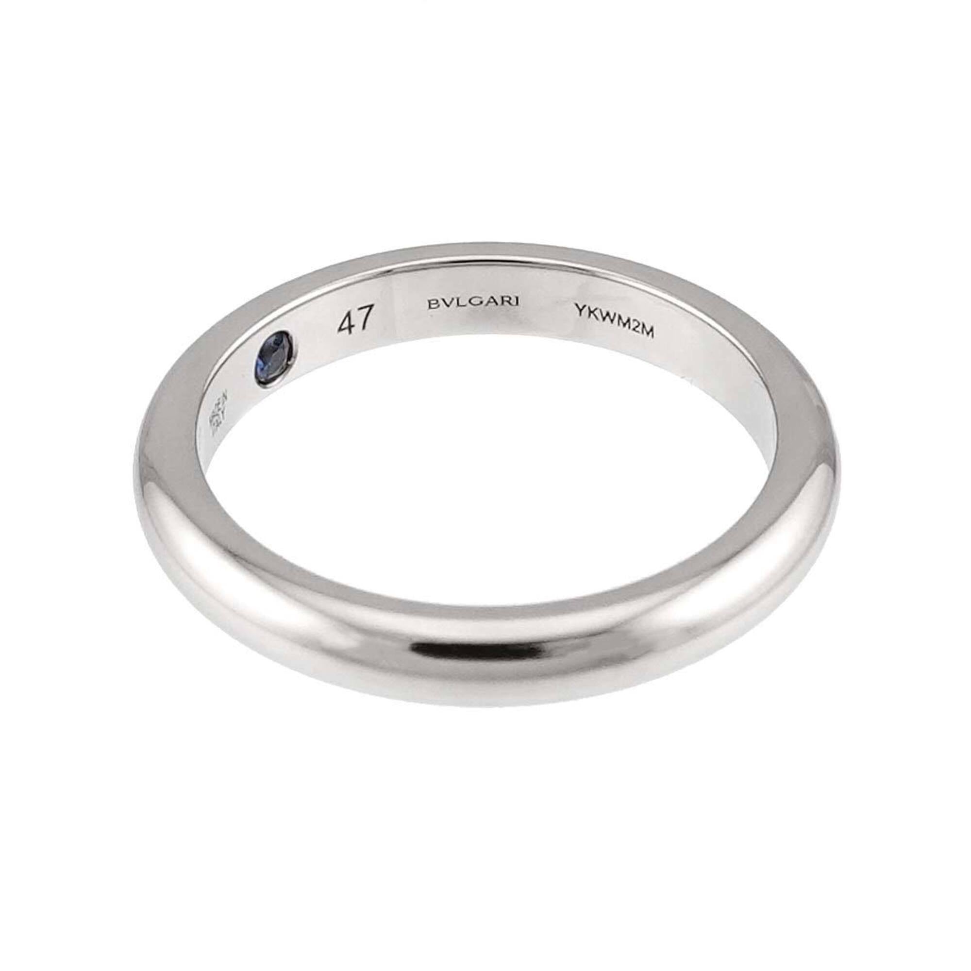 Bvlgari Platinum Platinum 950 Band Ring (Pre-Owned)