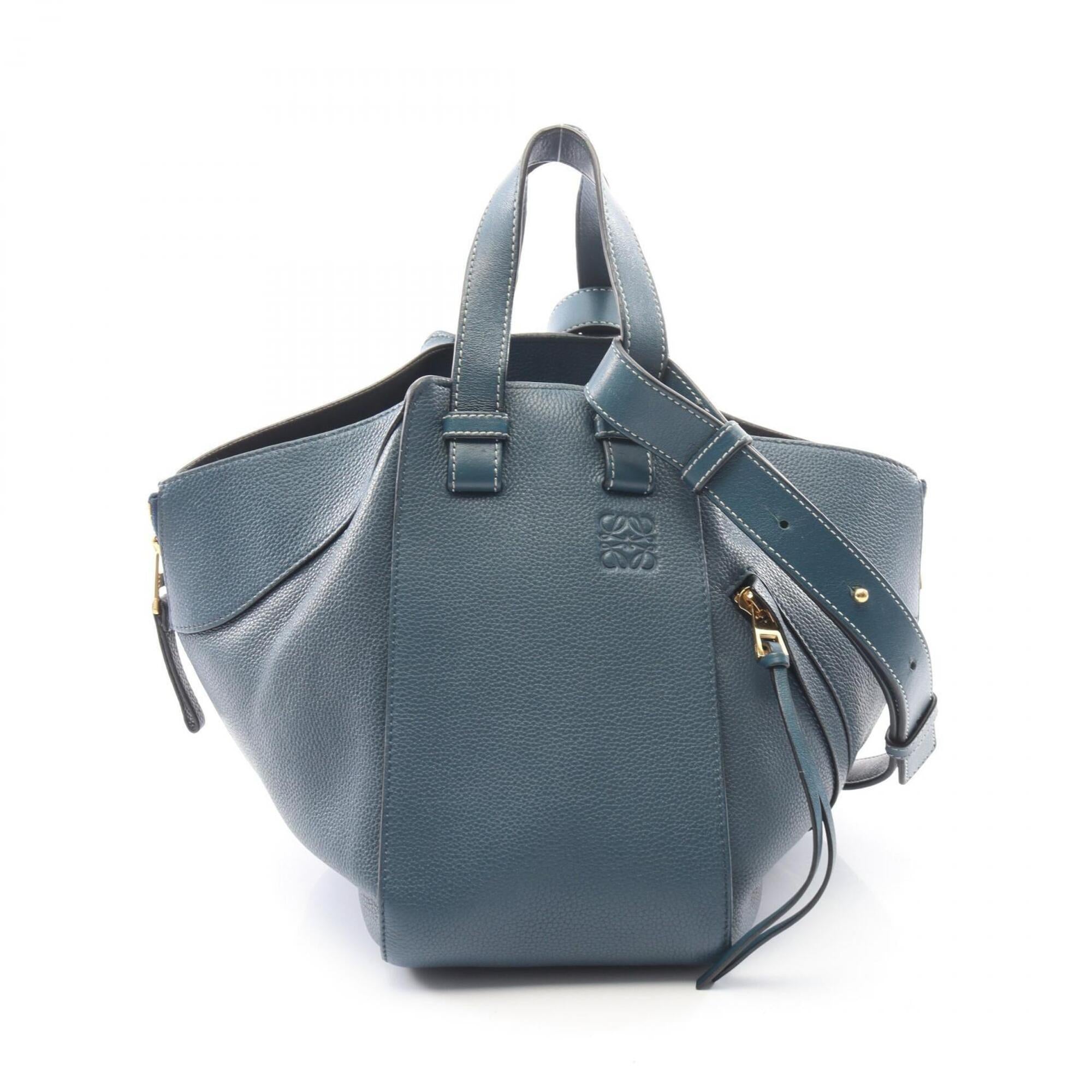 Loewe Blue Leather Handbag (Pre-Owned)