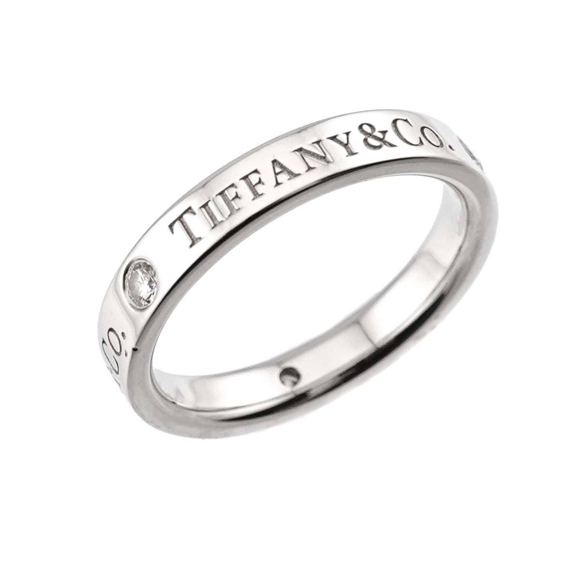 Tiffany Platinum Platinum 950 Band Ring (Pre-Owned)