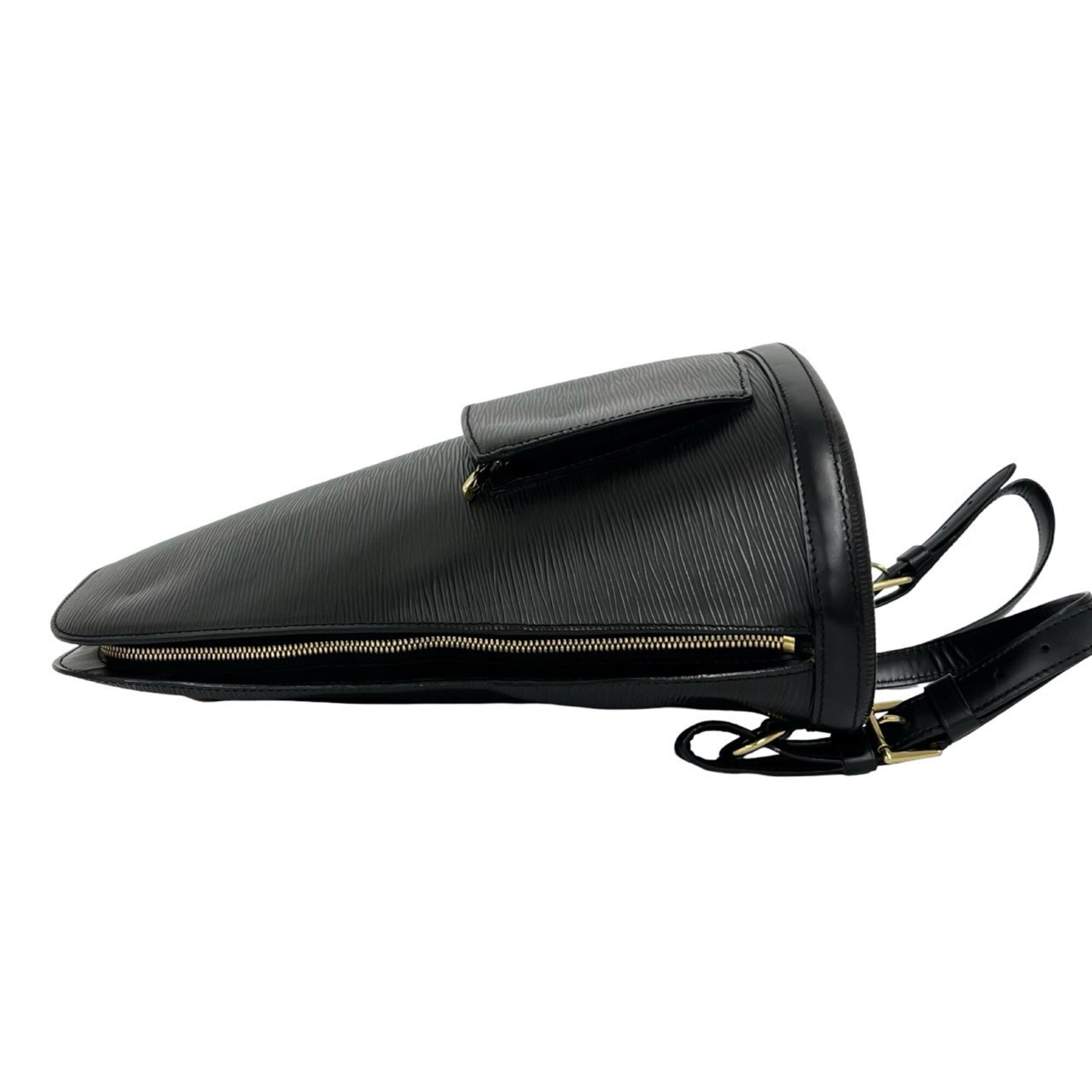 Louis Vuitton Black Leather Backpack (Pre-Owned)