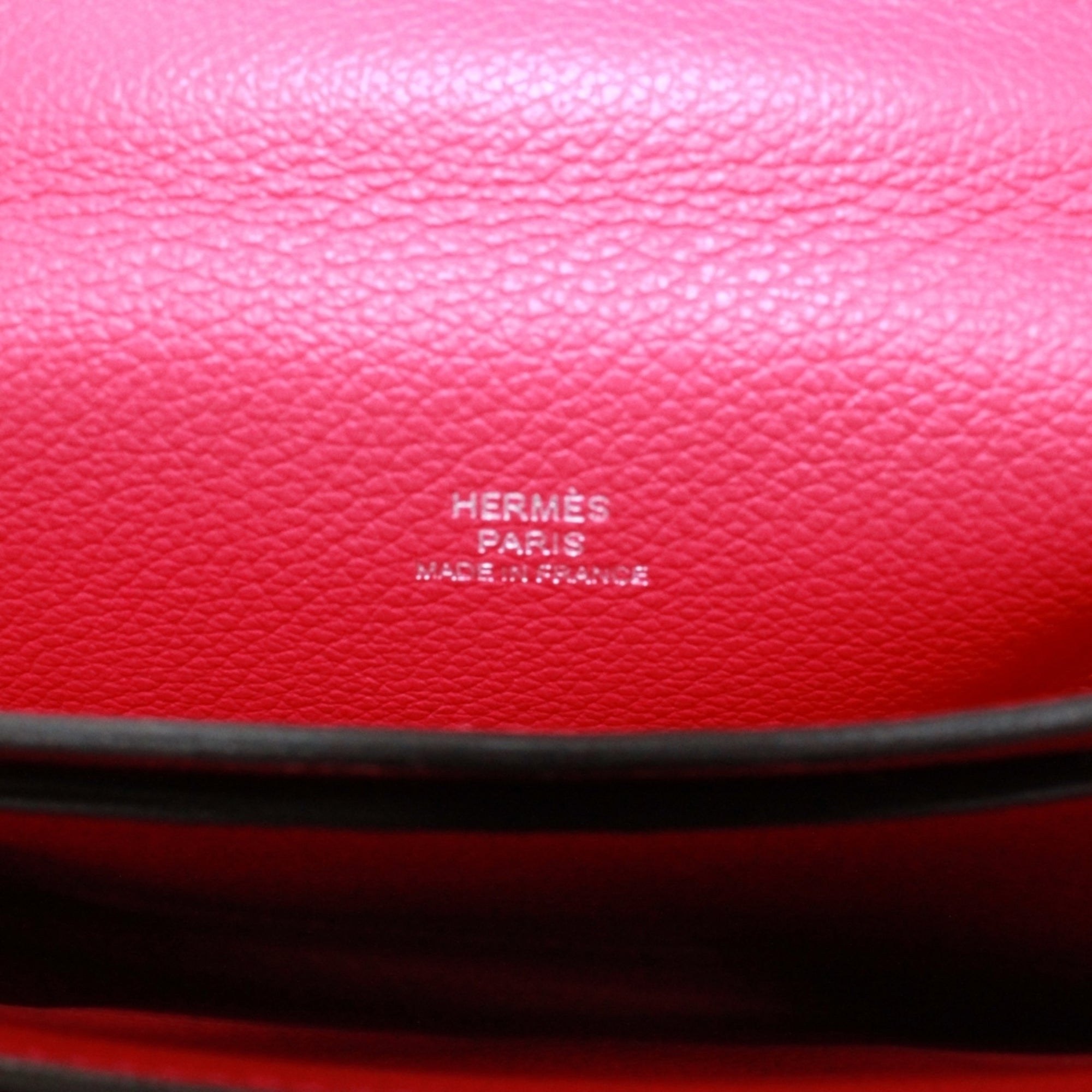 Hermes Blue Brown Pink Togo Leather Shoulder Bag (Pre-Owned)