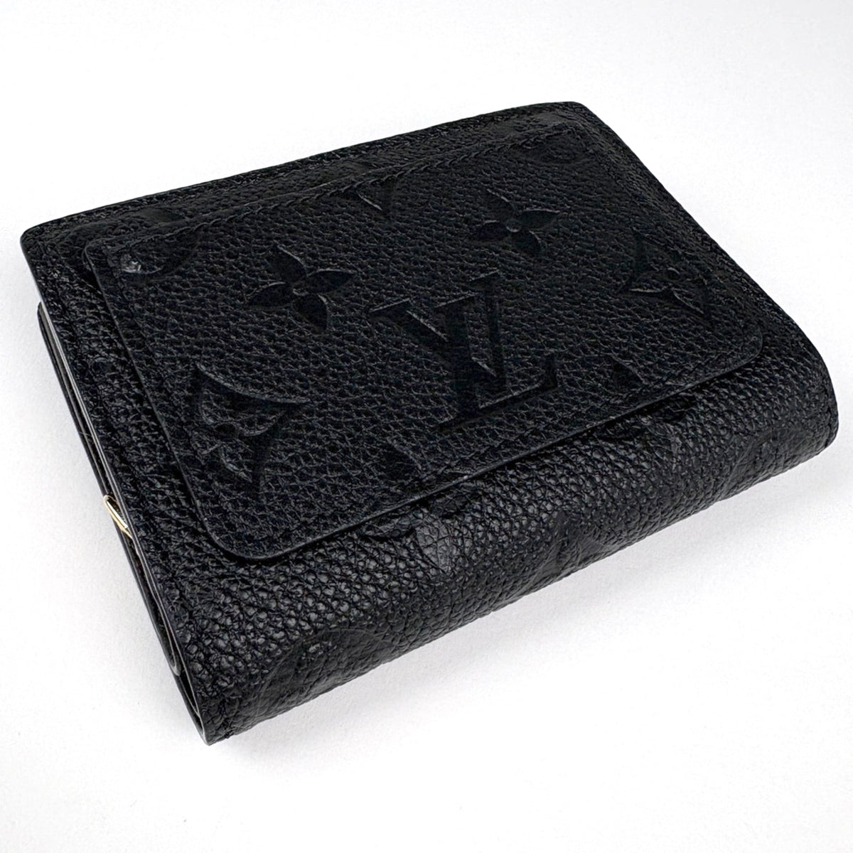 Louis Vuitton Black Noir Monogram Empreinte Wallet (Bi-Fold) (Pre-Owned)