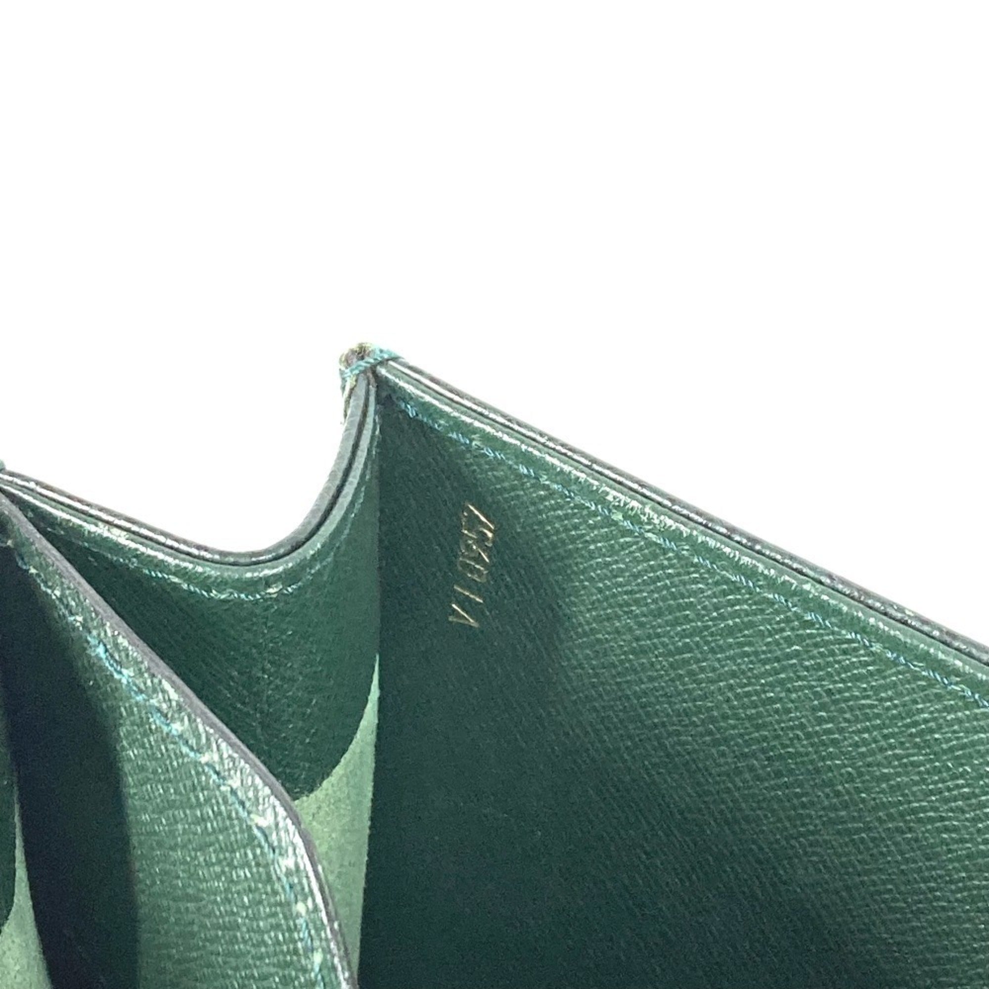 Louis Vuitton Taiga Episea Green Taiga Leather Briefcase Handbag (Pre-Owned)