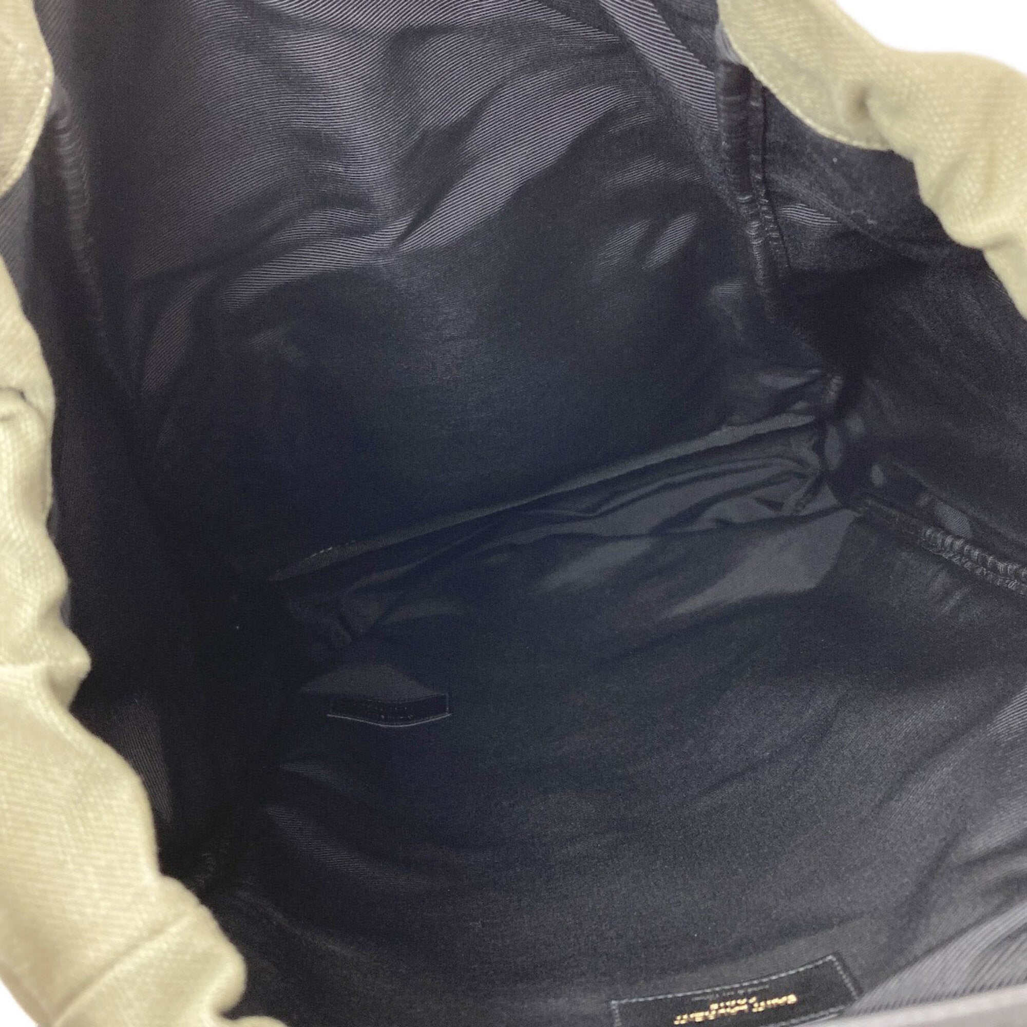 Saint Laurent Khaki Canvas Backpack (Pre-Owned)