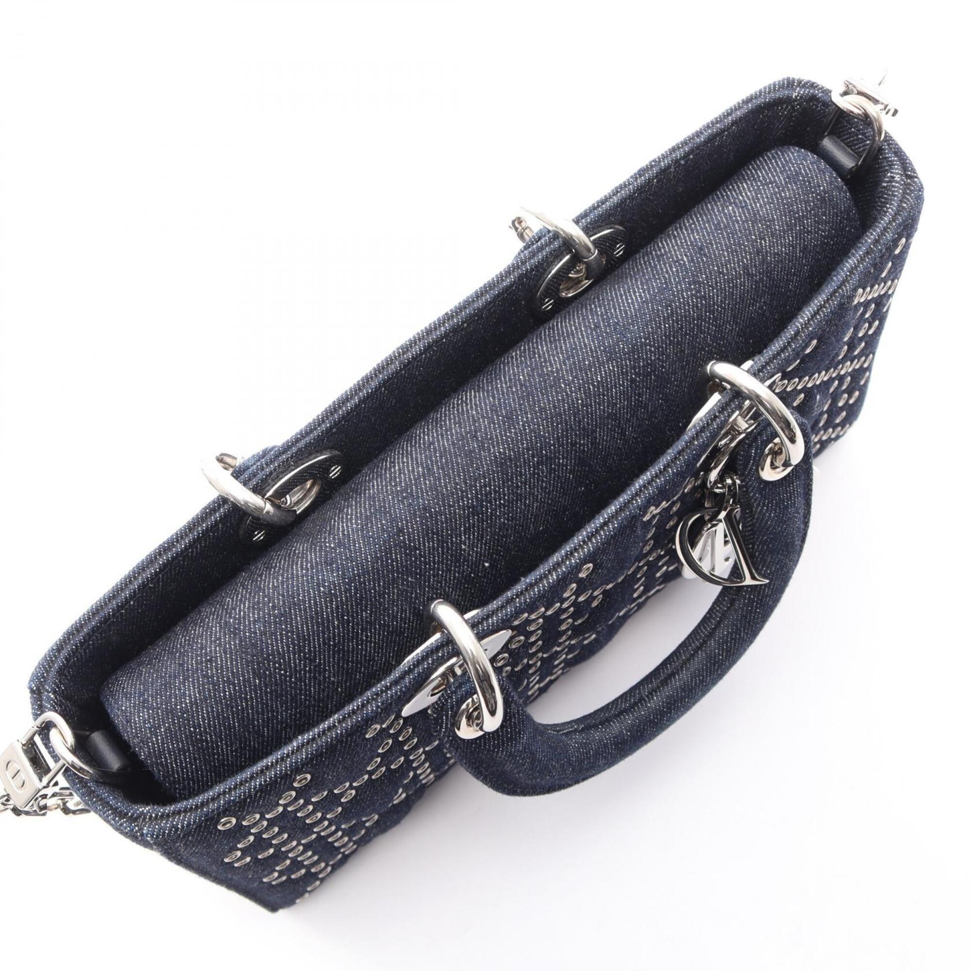 Christian Dior Navy Denim Handbag (Pre-Owned)