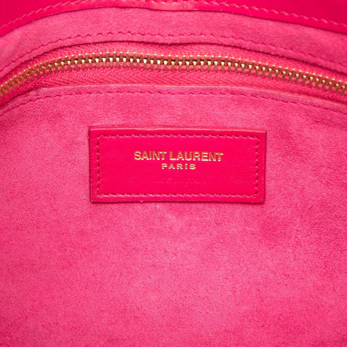 Saint Laurent Pink Leather Handbag Shoulder Bag (Pre-Owned)