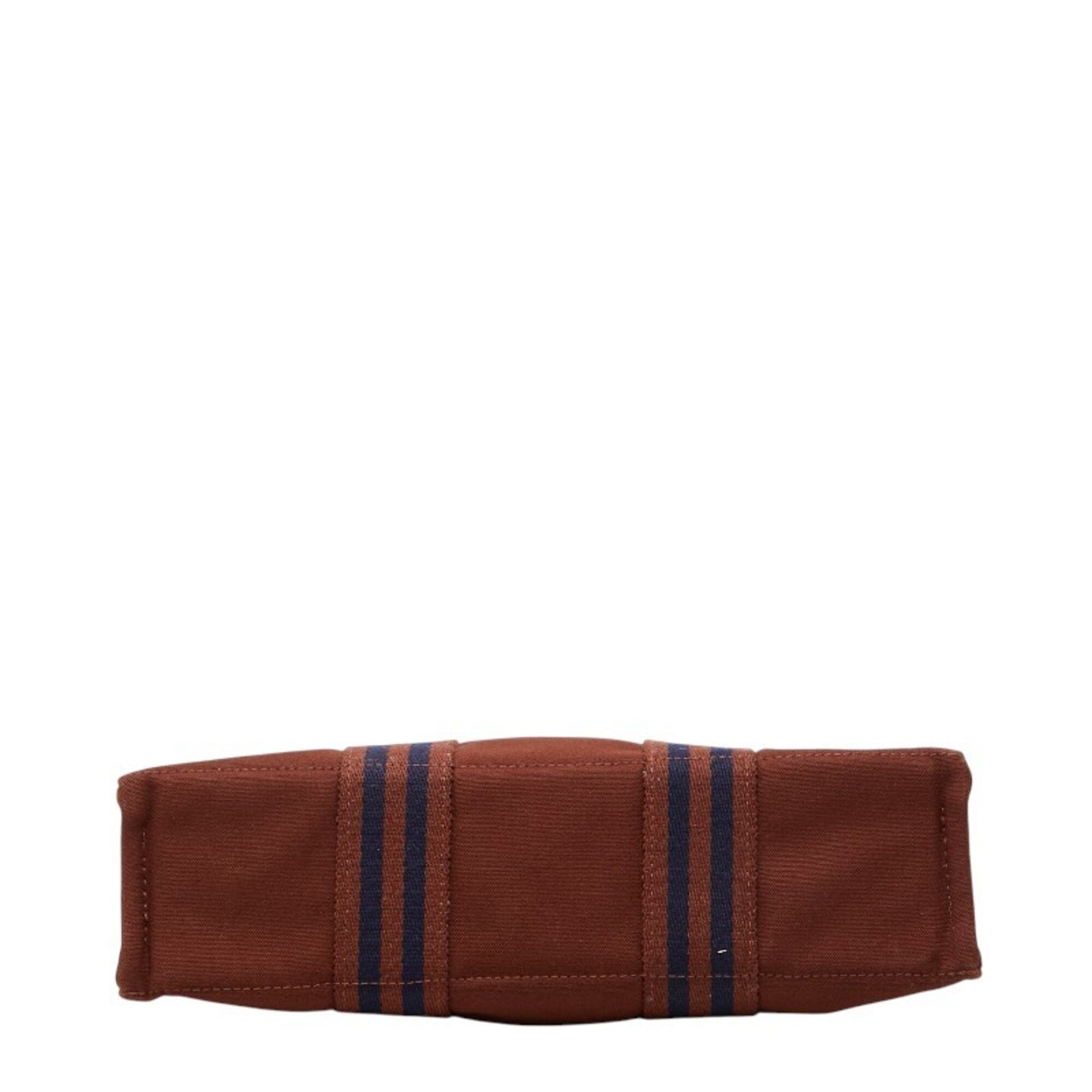 Hermes Brown Canvas Tote Bag (Pre-Owned)