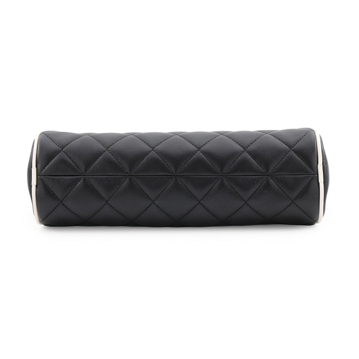 Chanel Matelasse Black Leather Handbag Shoulder Bag (Pre-Owned)
