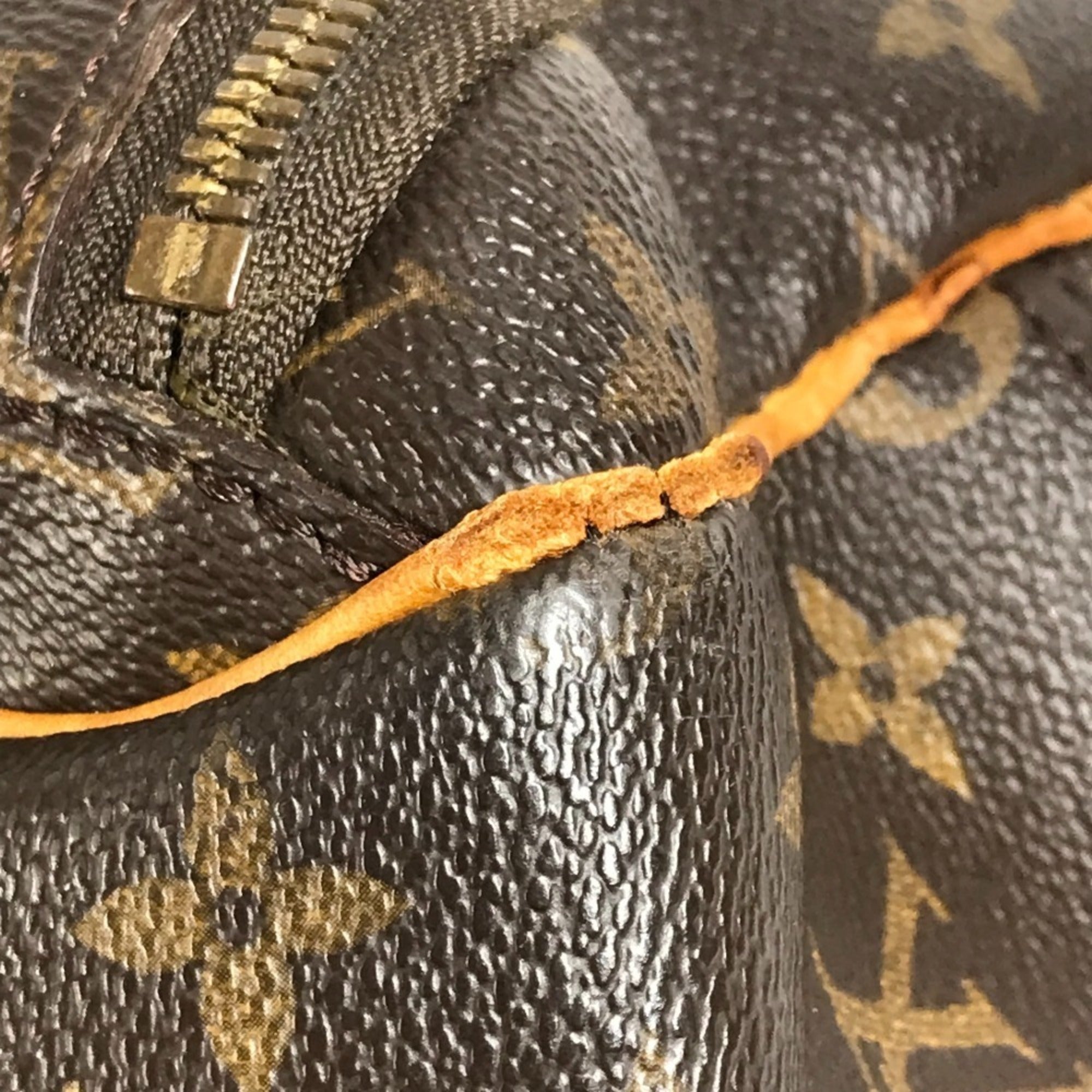 Louis Vuitton Brown Monogram Boston Bag Handbag Tote Bag (Pre-Owned)