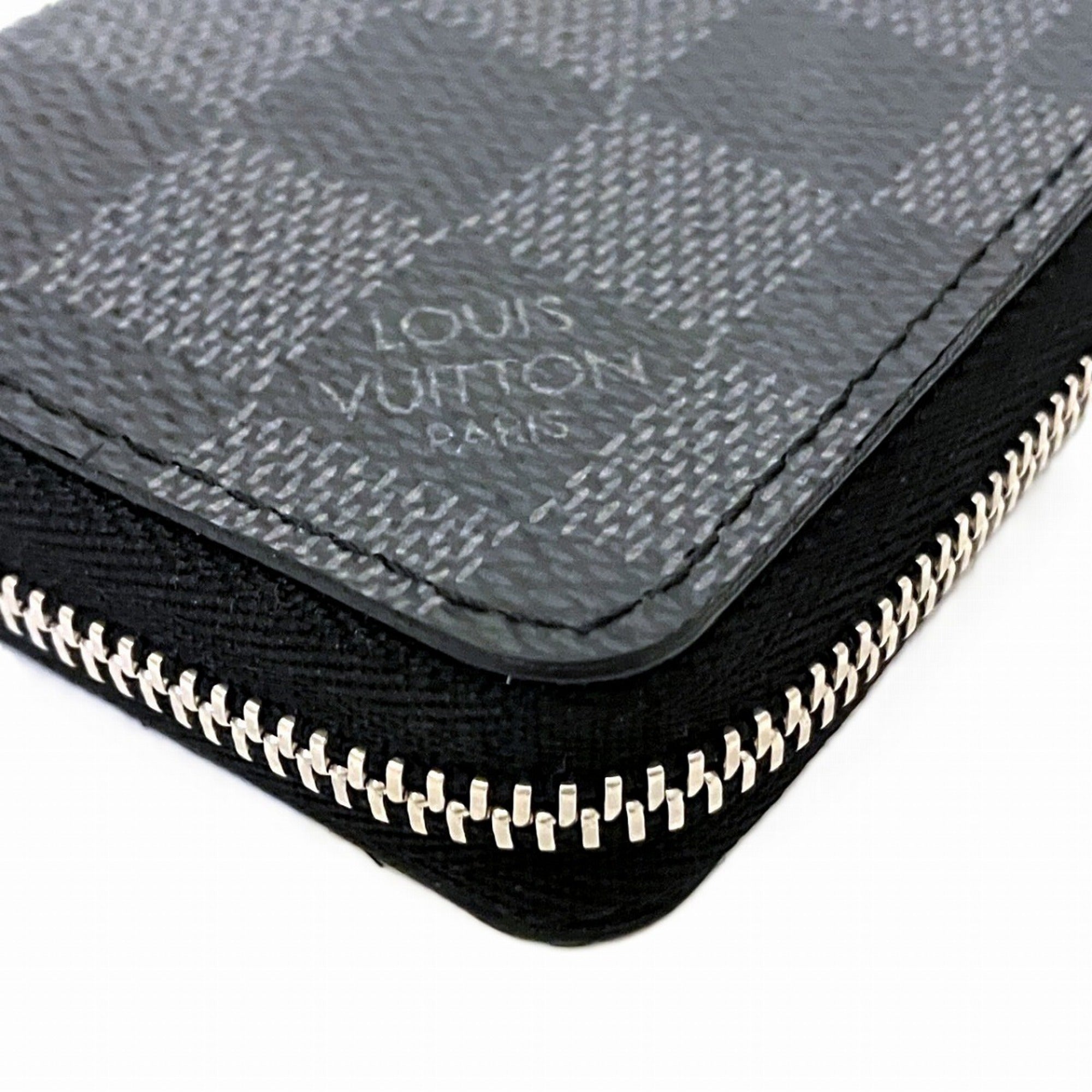 Louis Vuitton Black Damier Graphite Coin Purse/Coin Case (Pre-Owned)