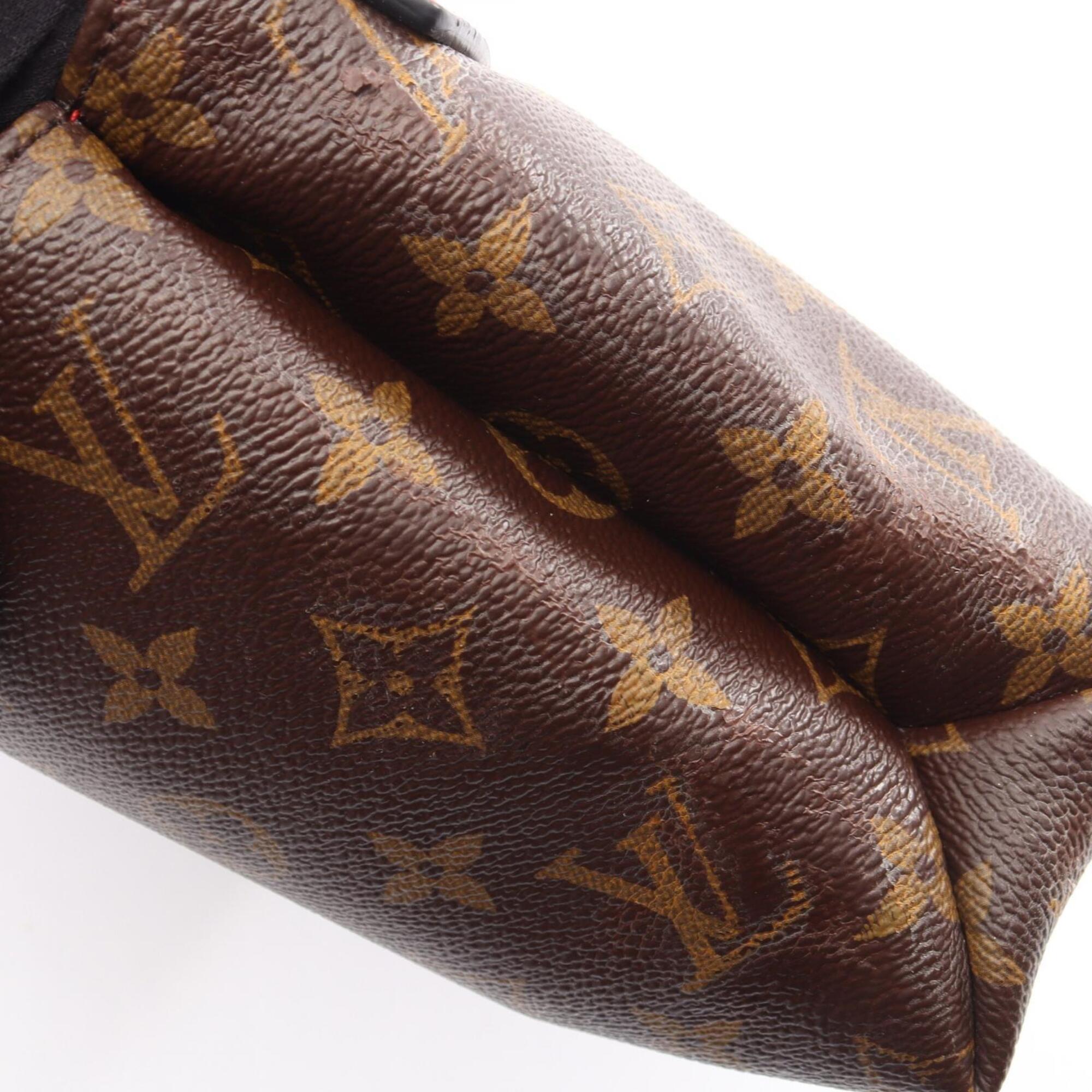 Louis Vuitton Brown Cerise Monogram Red Color Monogram Leather Handbag Shoulder Bag (Pre-Owned)