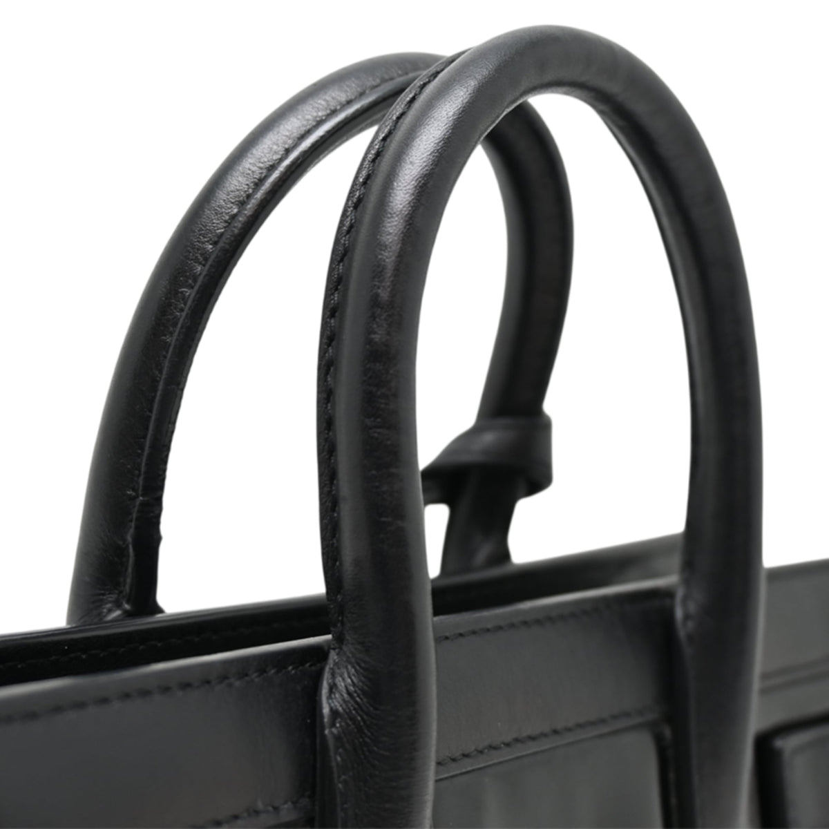Yves Saint Laurent Black Patent Leather Leather Handbag (Pre-Owned)