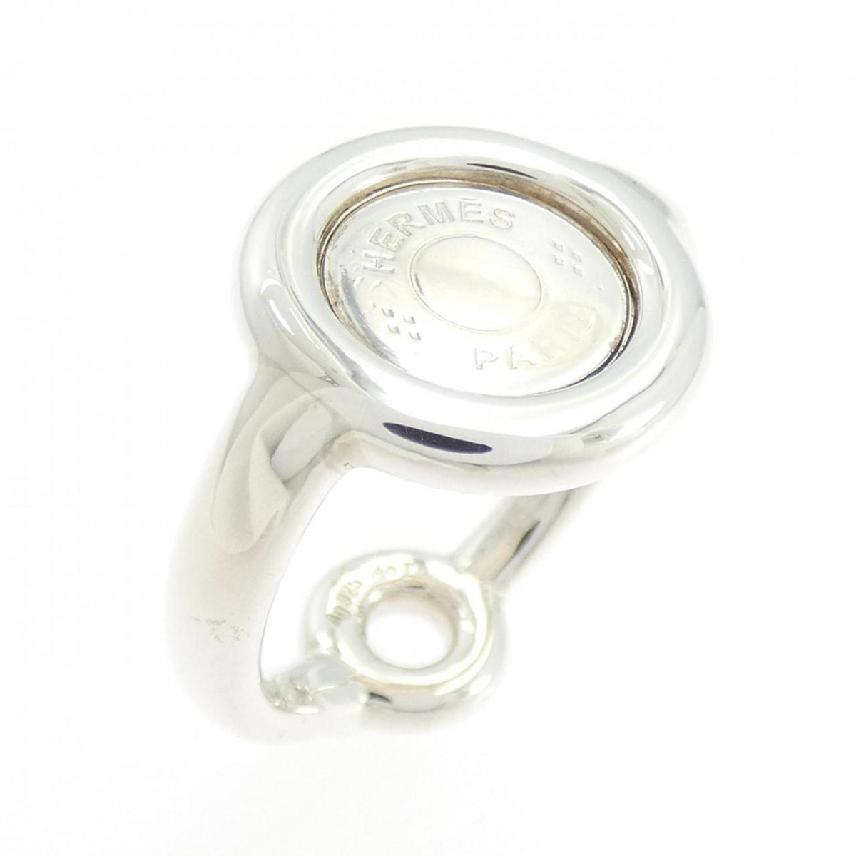 Hermes Silver 925 Band Ring (Pre-Owned)