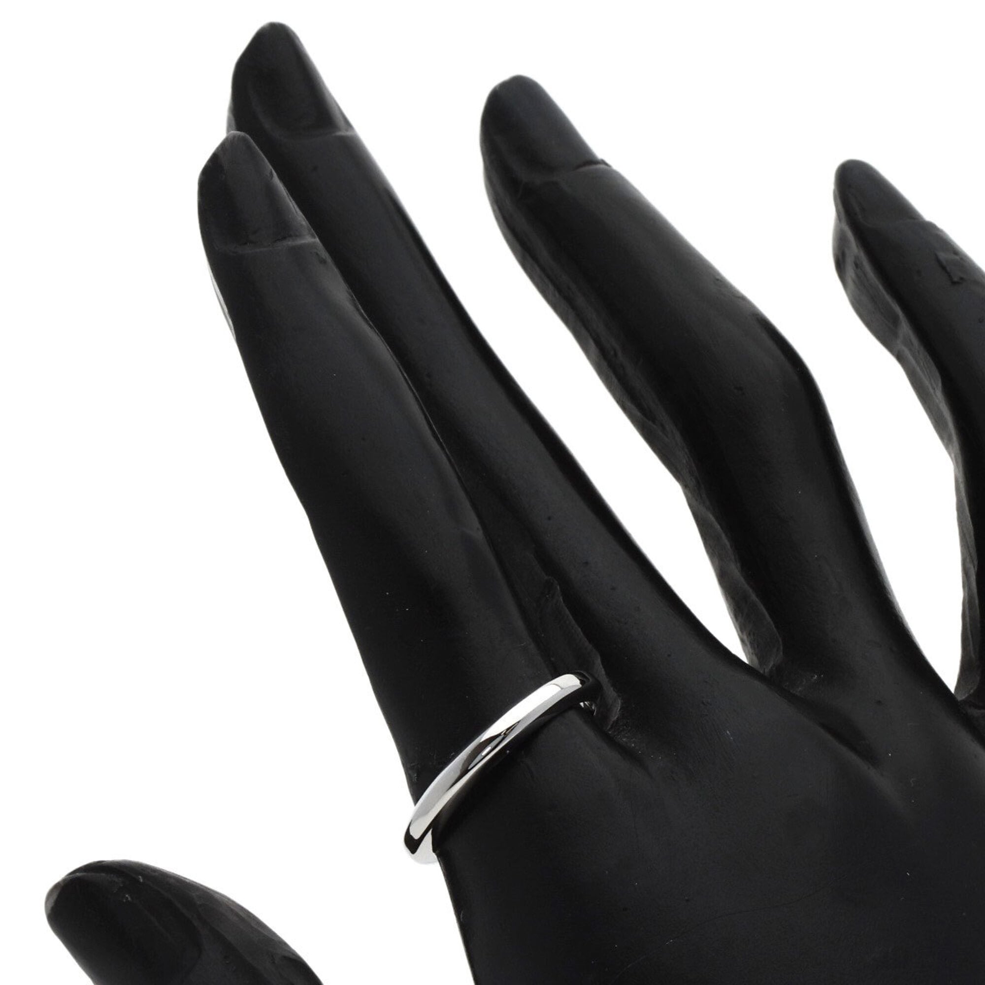 Cartier Platinum Platinum 950 Band Ring (Pre-Owned)