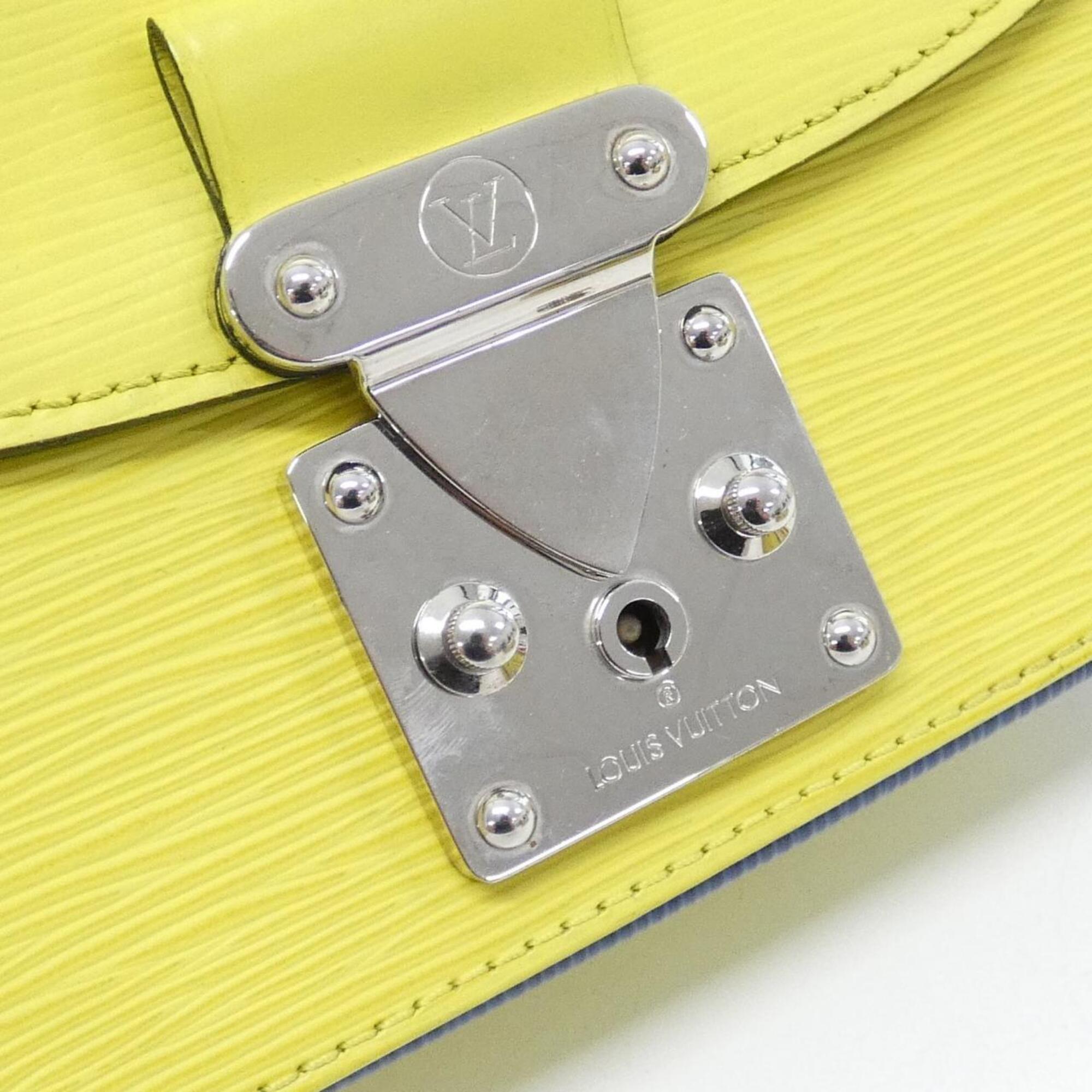 Louis Vuitton Pistache Yellow Leather Handbag (Pre-Owned)
