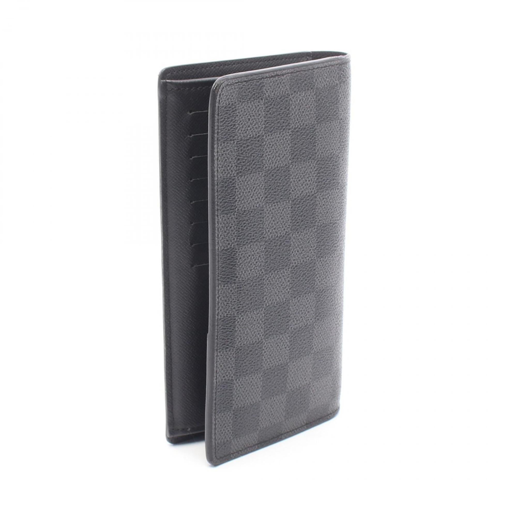 Louis Vuitton Black Leather Pvc Long Wallet (Bi-Fold) (Pre-Owned)