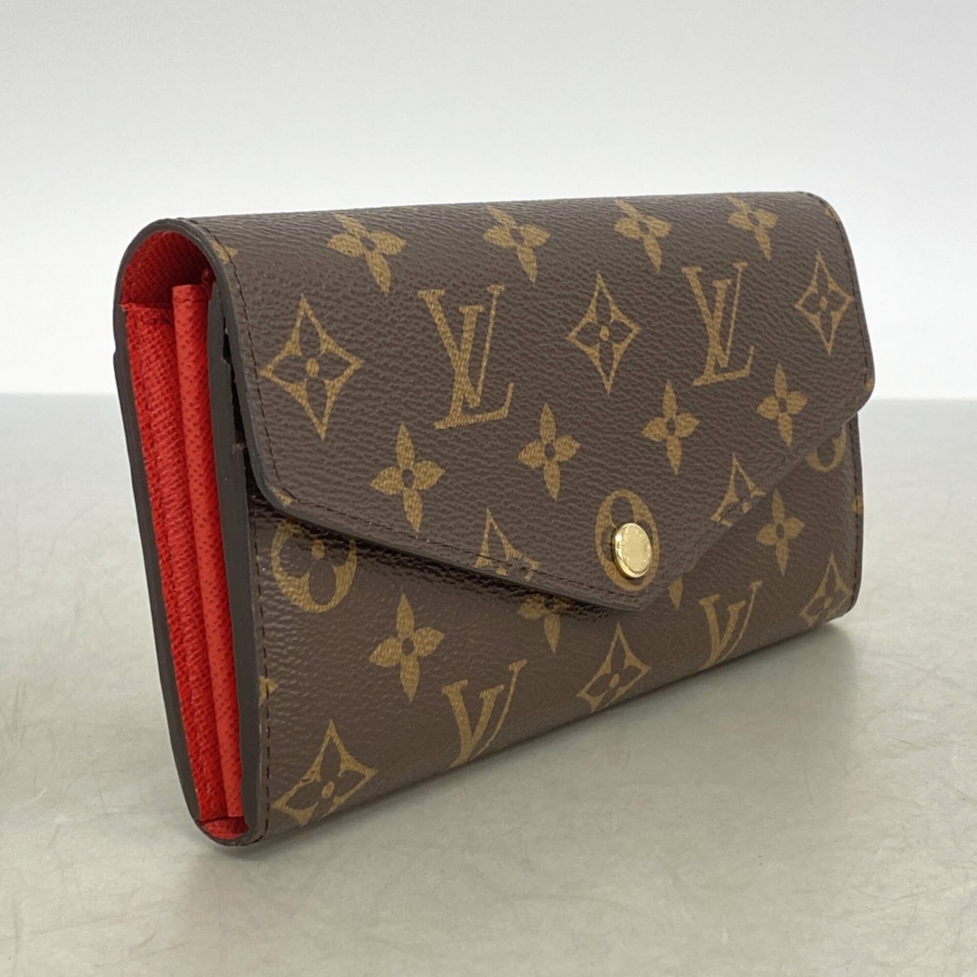 Louis Vuitton Brown Coquelicots Long Wallet (Bi-Fold) (Pre-Owned)