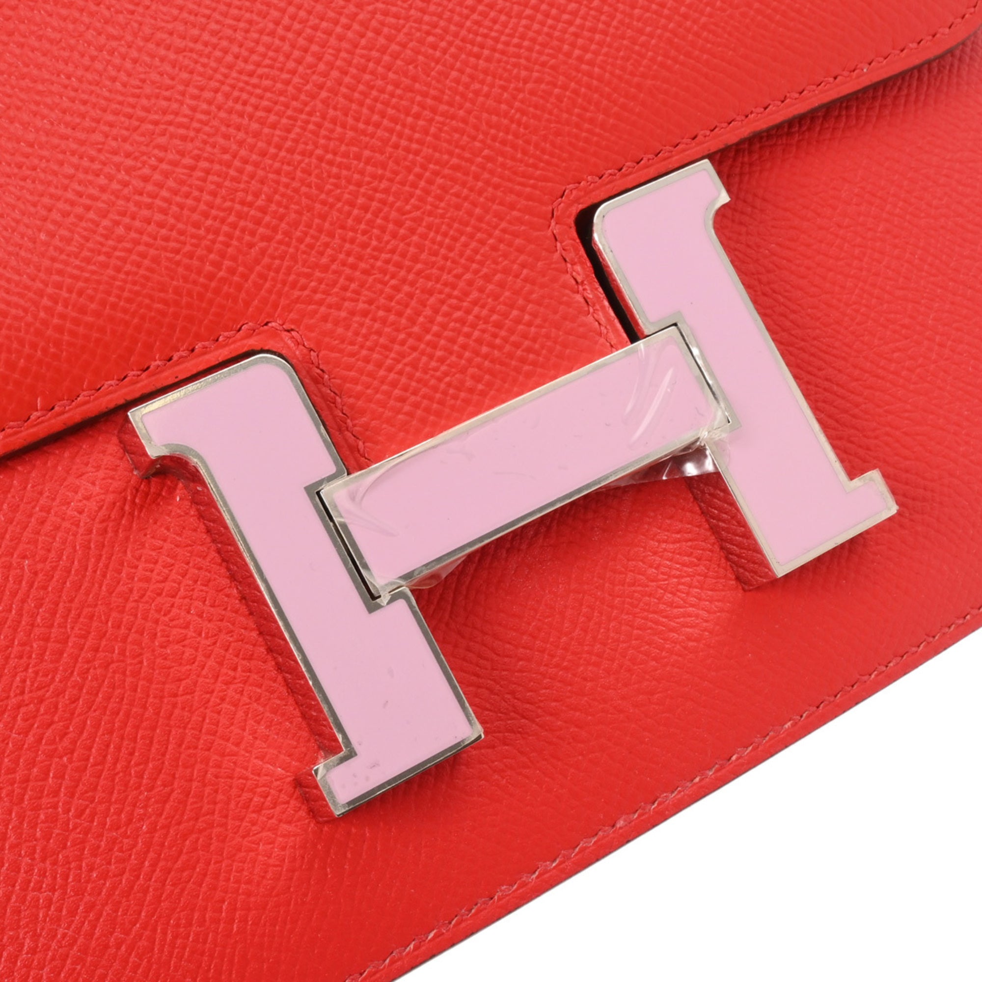 Hermes Constance Silver Epsom Leather Shoulder Bag (Pre-Owned)