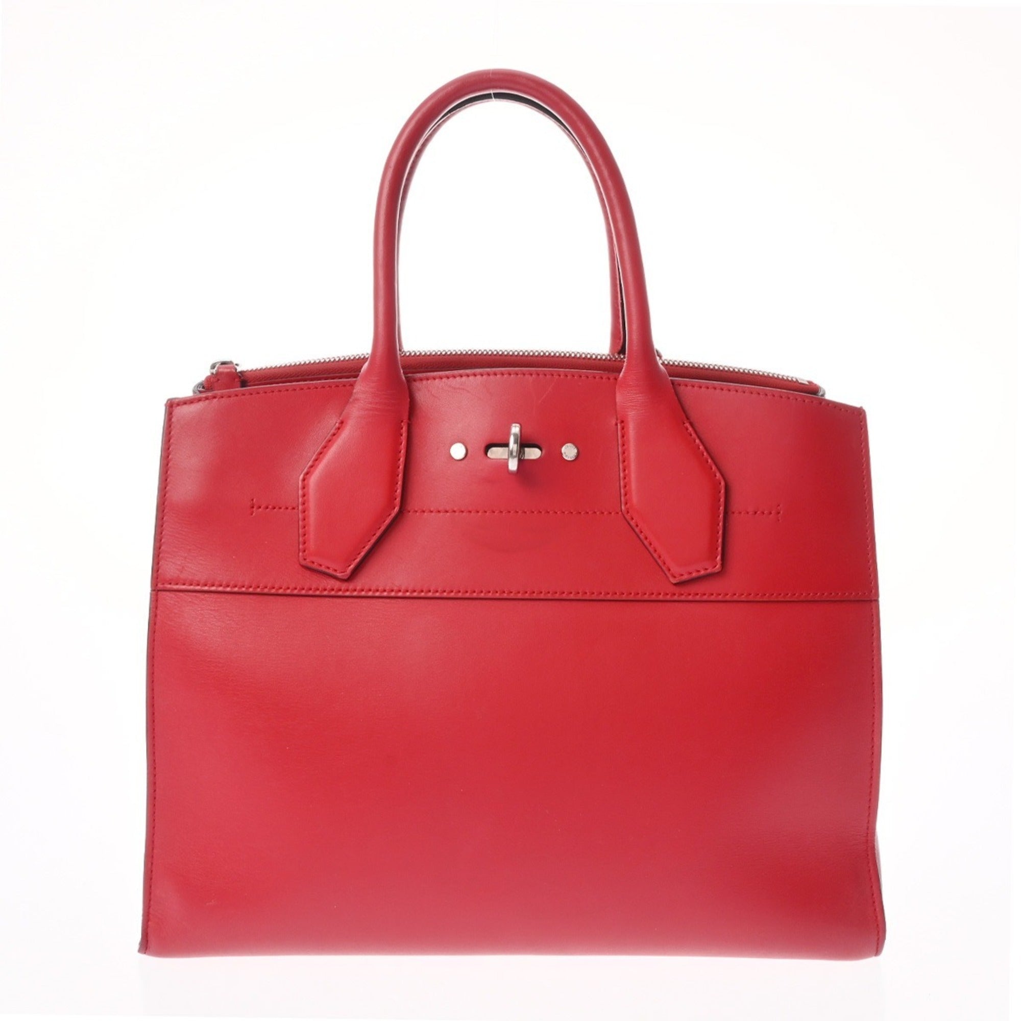 Louis Vuitton Ruby Leather Handbag (Pre-Owned)
