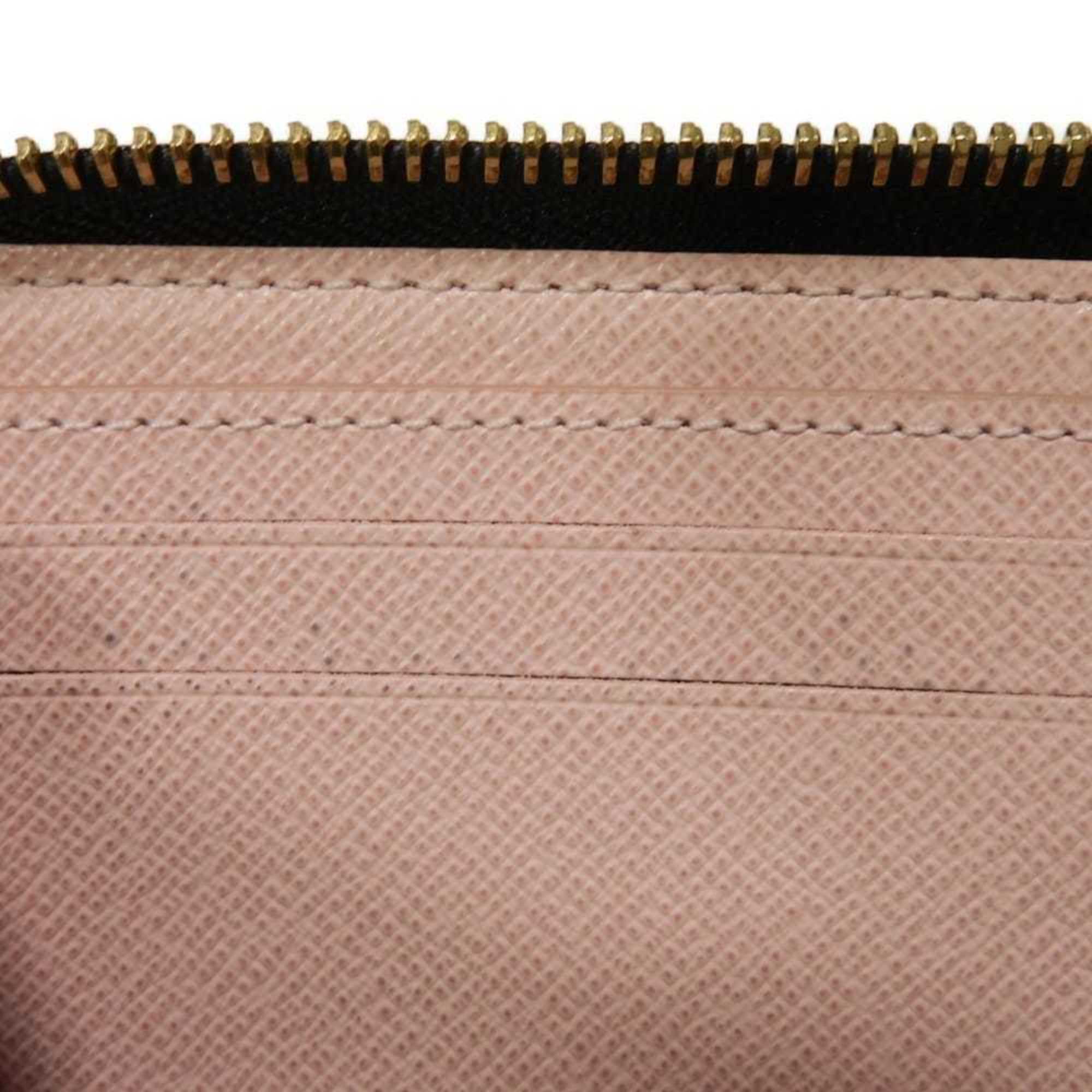 Louis Vuitton Brown Monogram Pink Rose Ballerine Monogram Canvas Leather Long Wallet (Bi-Fold) (Pre-Owned)