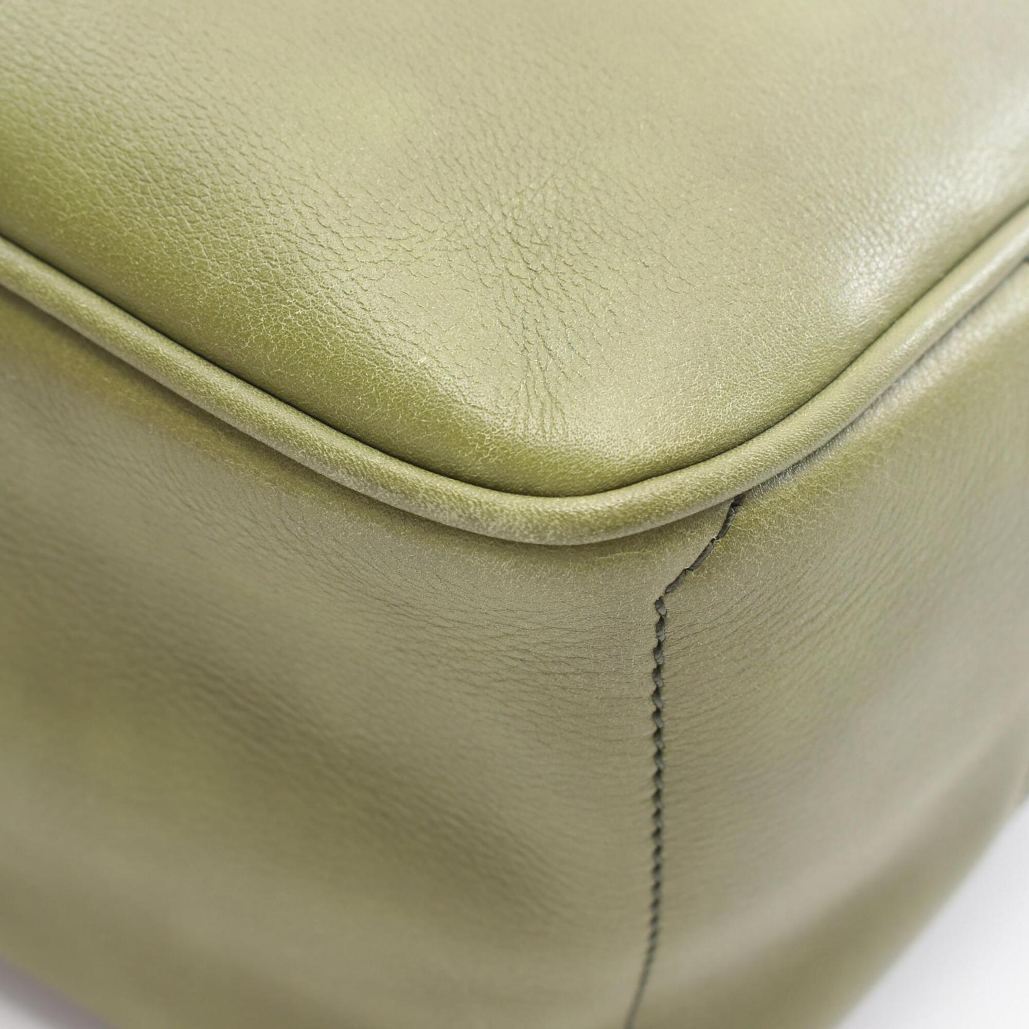 Celine Green Leather Handbag (Pre-Owned)