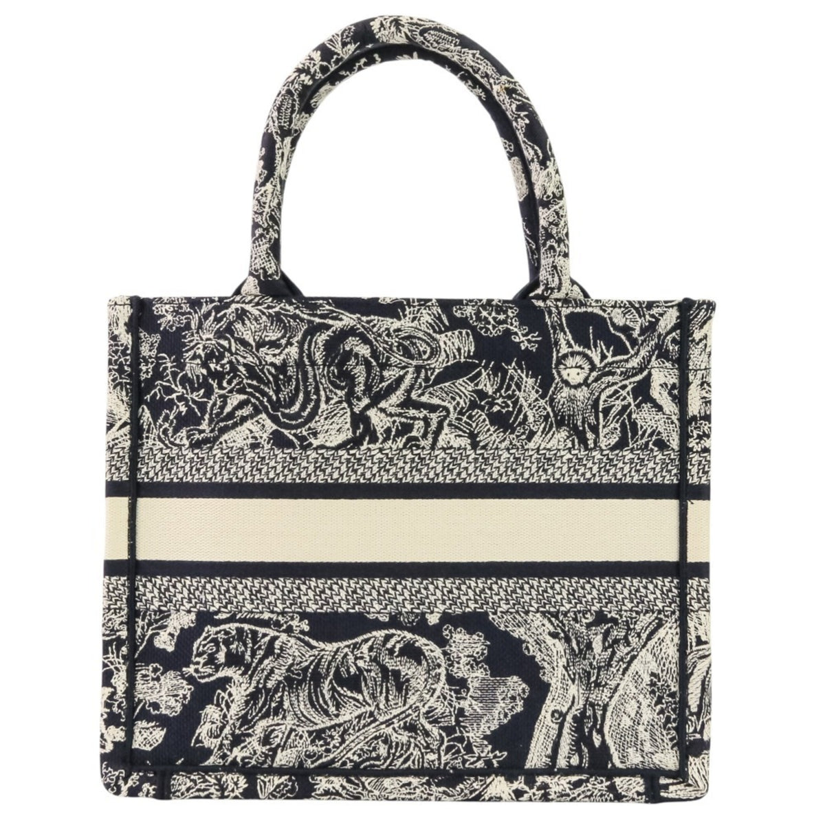 Christian Dior Navy Canvas Handbag (Pre-Owned)