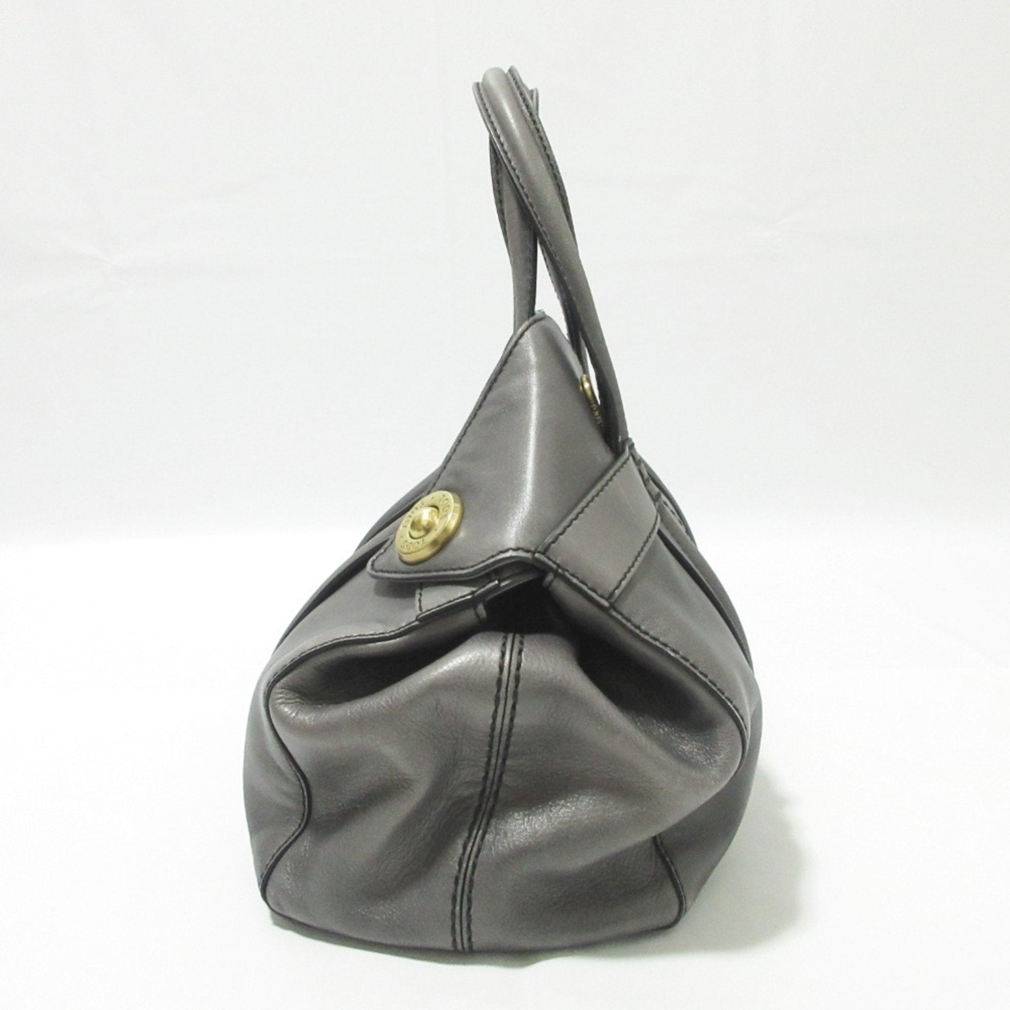 Tod's Gray Leather Handbag (Pre-Owned)