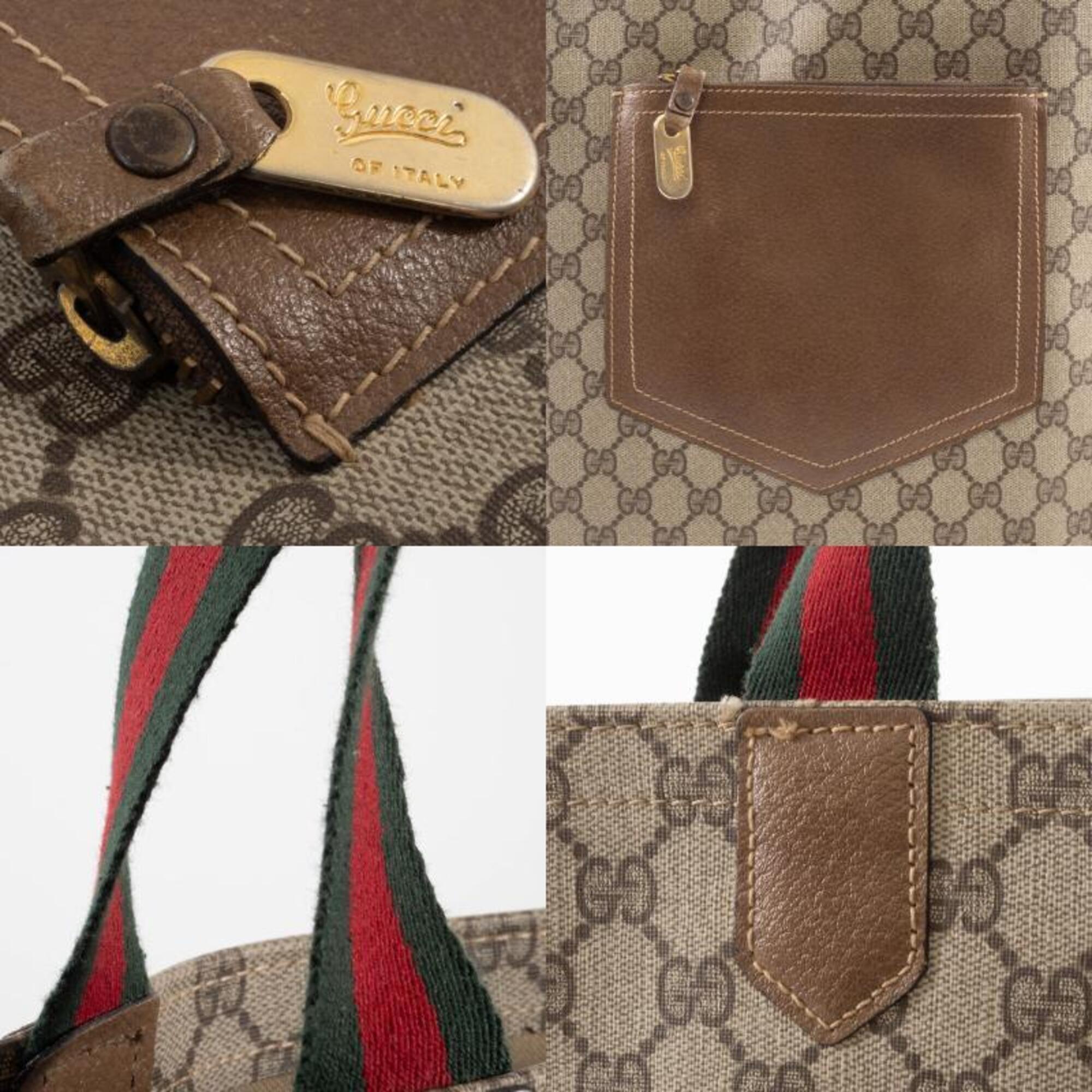 Gucci Brown Leather Tote Bag (Pre-Owned)