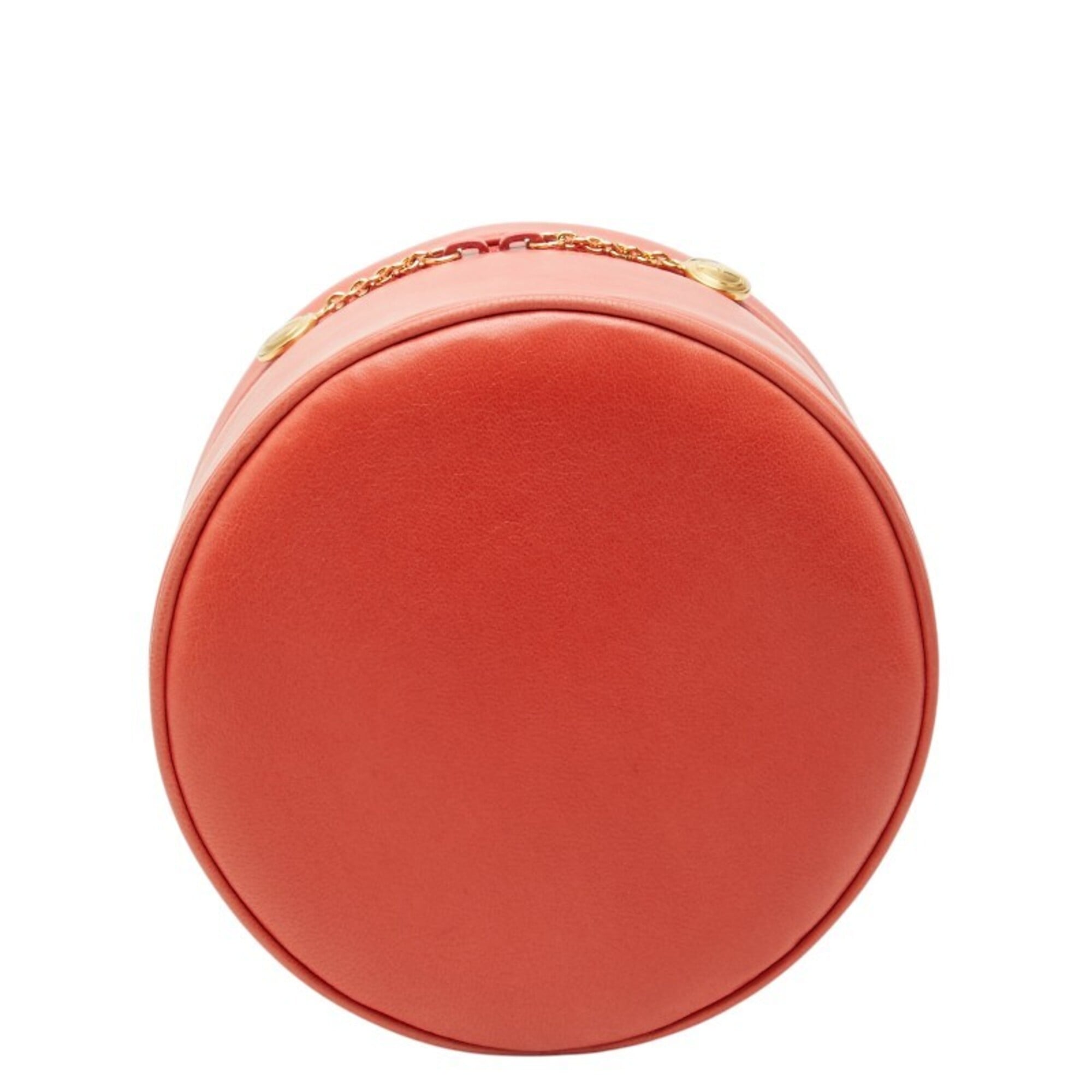 Gucci Pink Pink Orange Leather Vanity Bag (Pre-Owned)