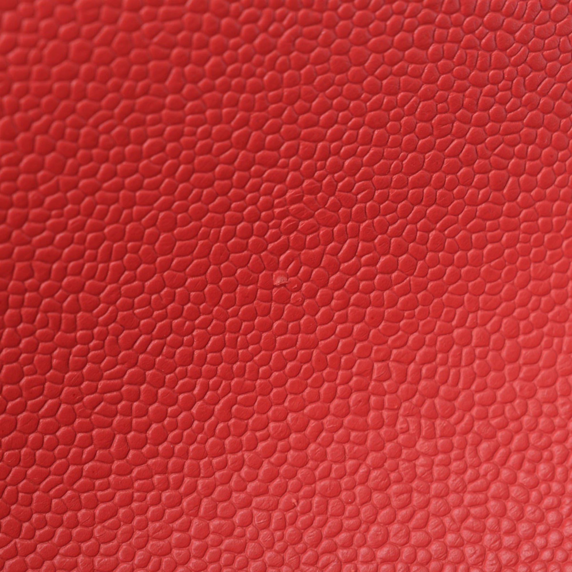 Chanel Red Color Caviar Leather Shoulder Bag (Pre-Owned)