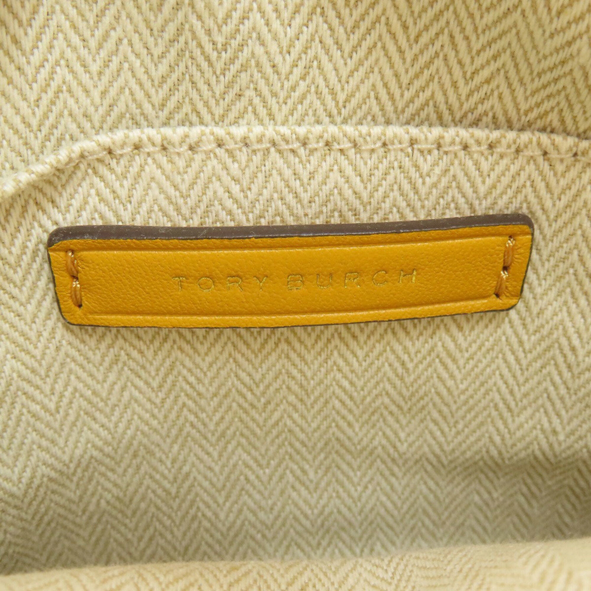 Tory Burch Yellow Leather Shoulder Bag (Pre-Owned)