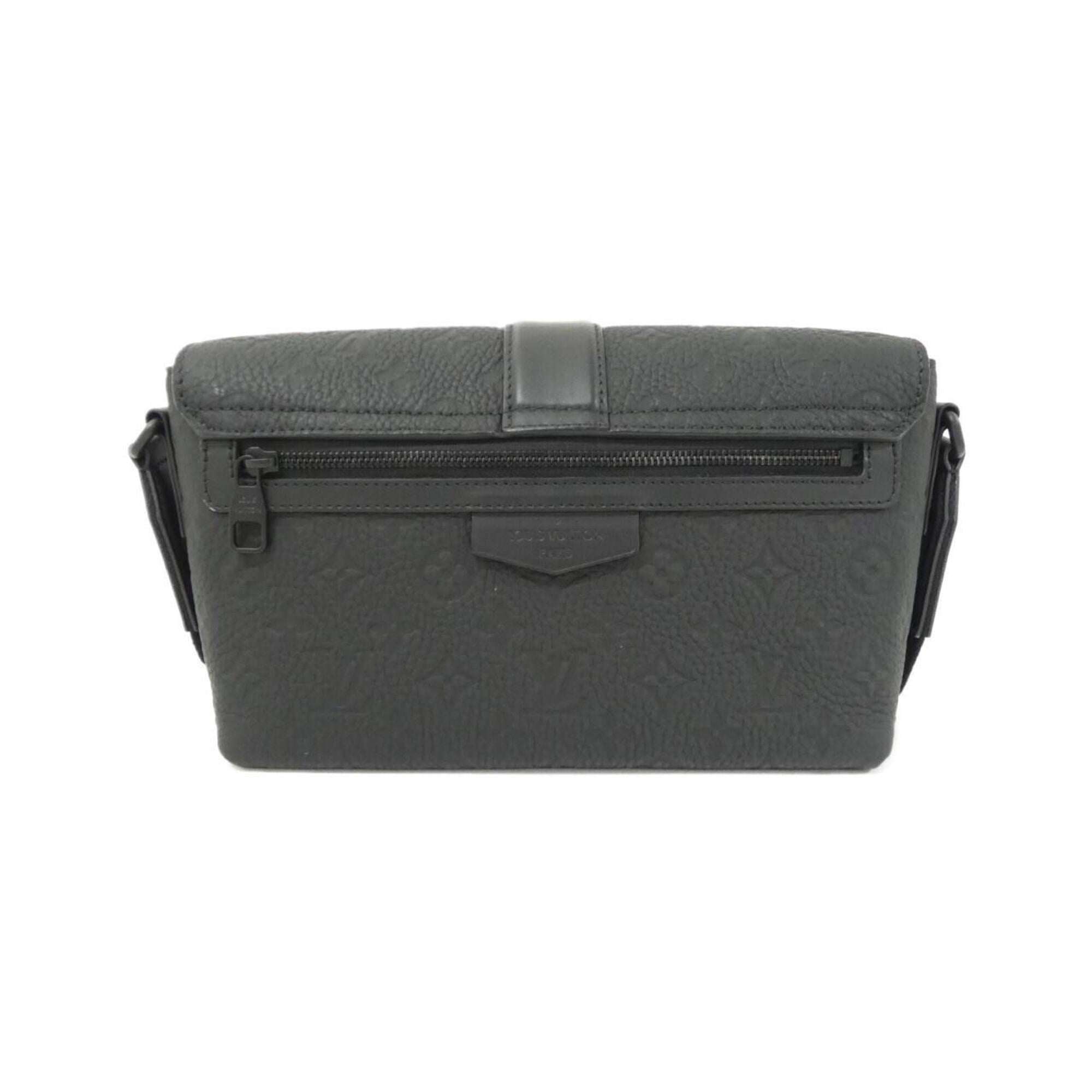 Louis Vuitton Black Leather Shoulder Bag (Pre-Owned)