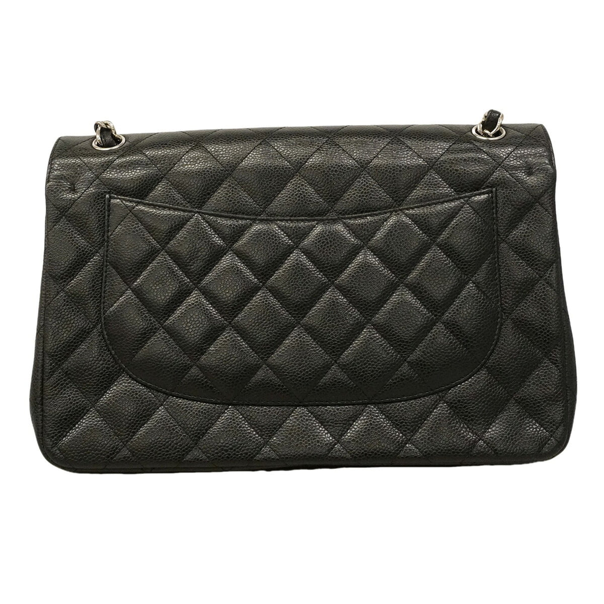 Chanel Black Grained Calfskin Shoulder Bag (Pre-Owned)