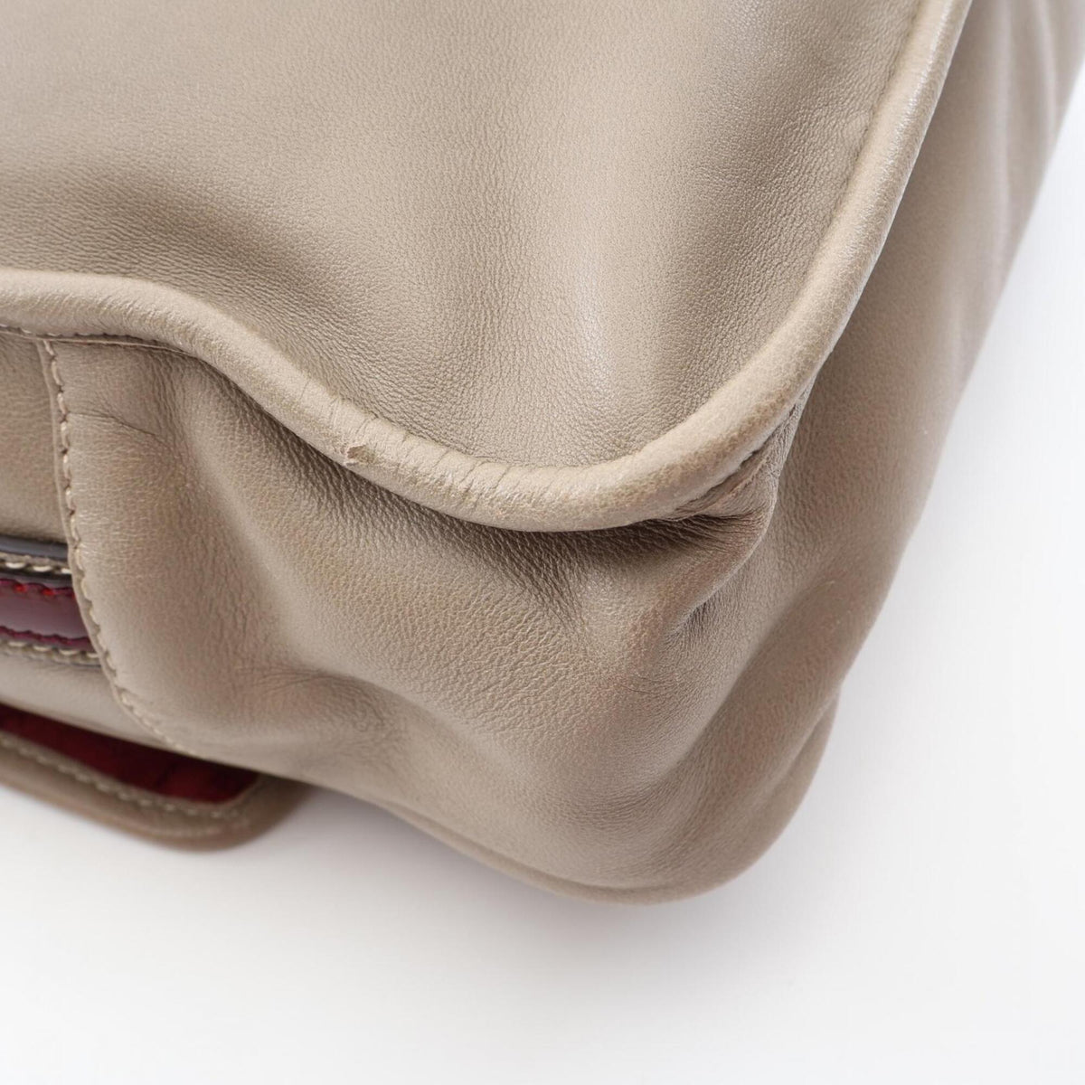Loewe Beige Leather Handbag Shoulder Bag (Pre-Owned)