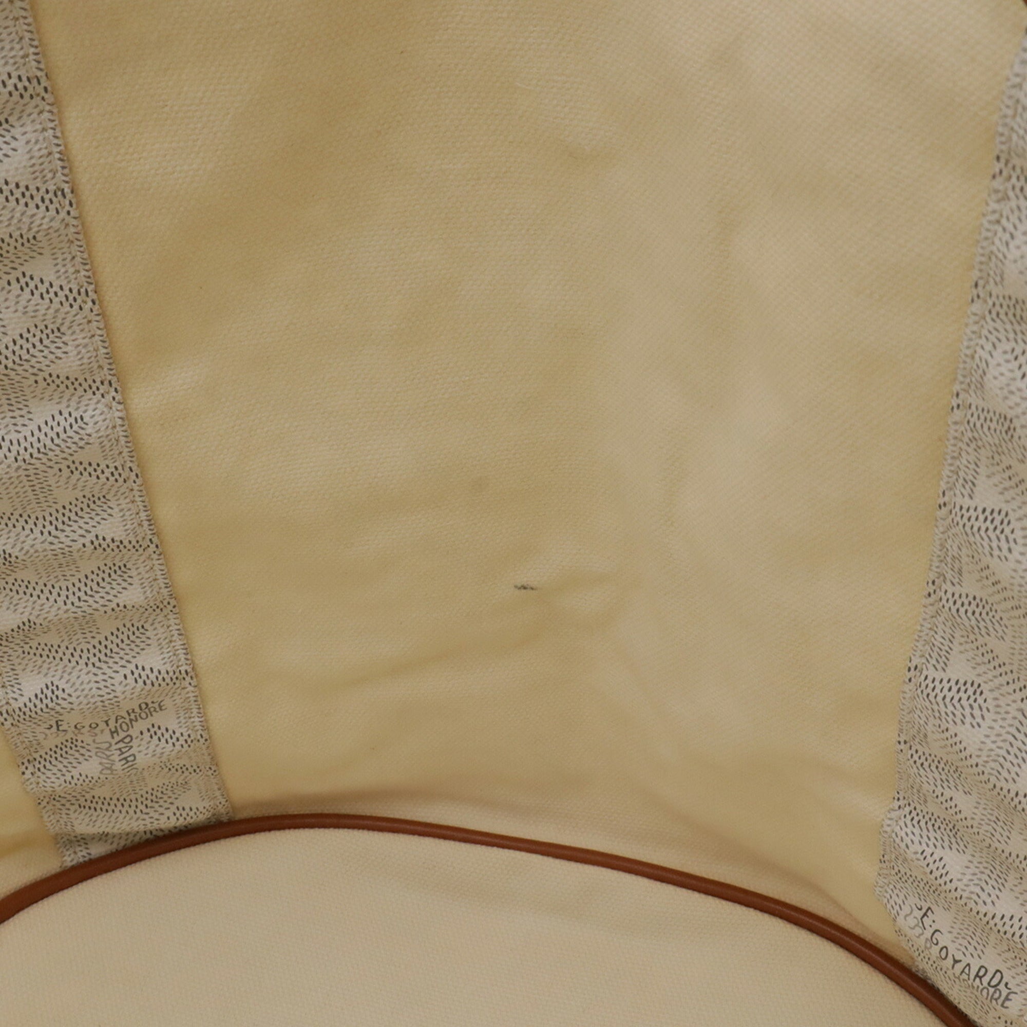 Goyard Brown White Coated Canvas Handbag Shoulder Bag Tote Bag (Pre-Owned)