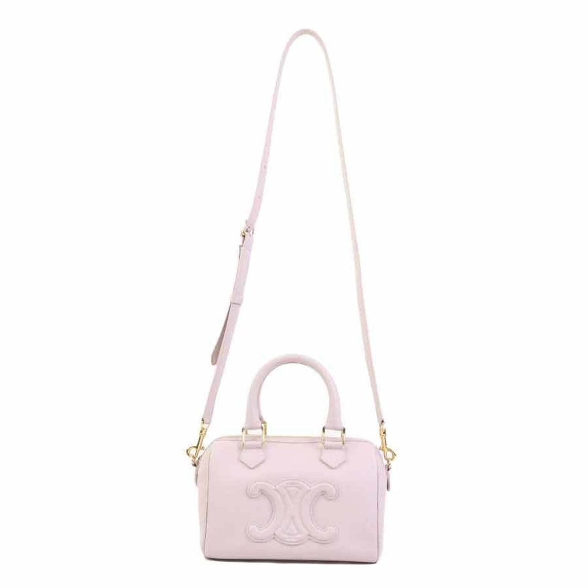Celine Pink Leather Handbag Shoulder Bag (Pre-Owned)