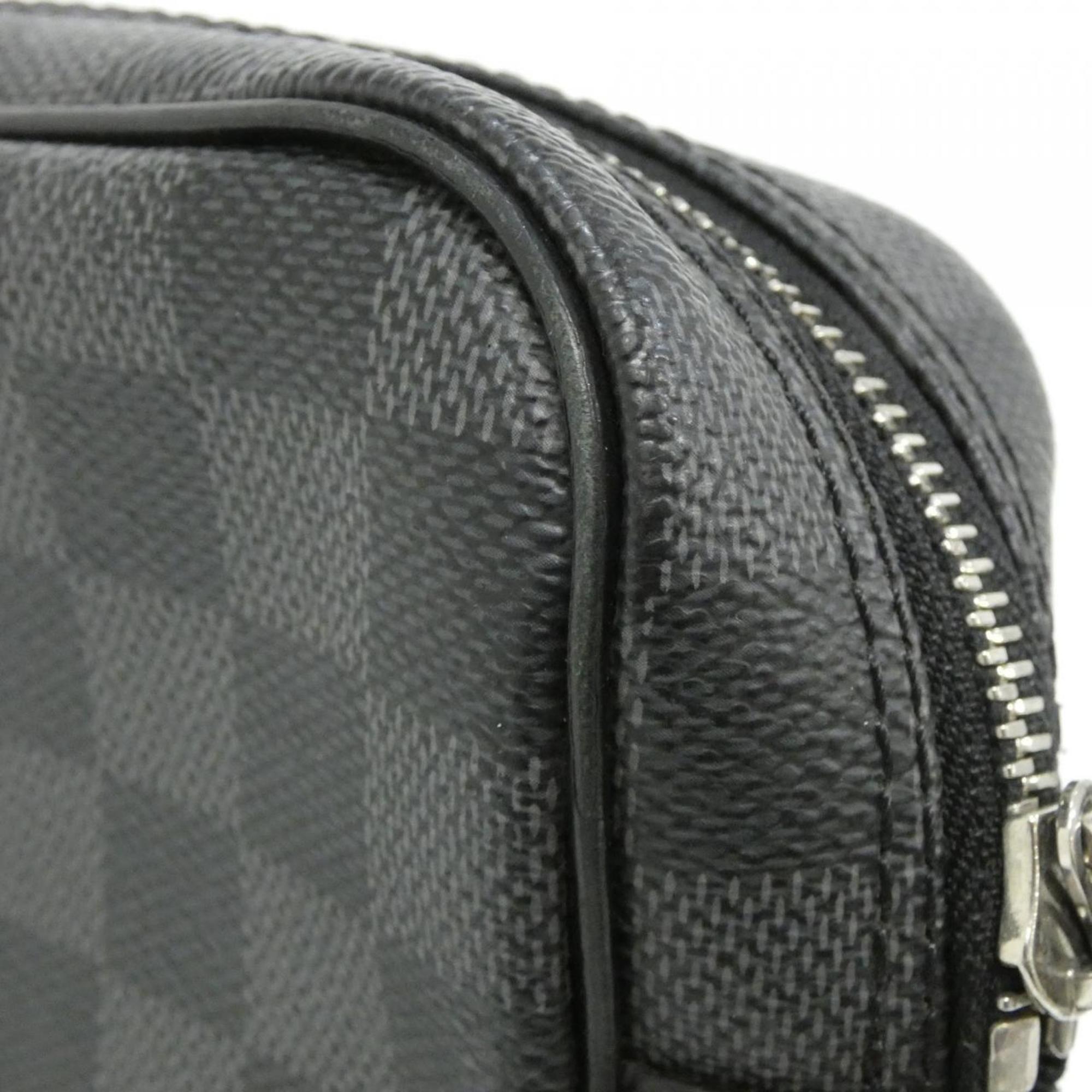 Louis Vuitton Graphite Coated Canvas Shoulder Bag (Pre-Owned)