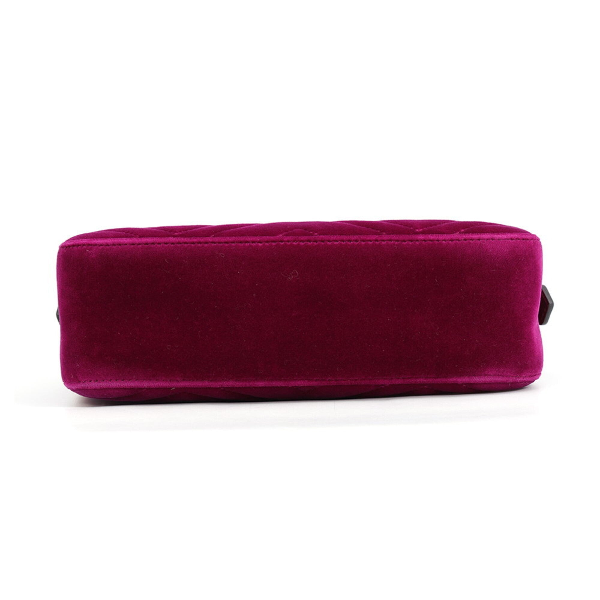 Gucci Gg Marmont Purple Velvet Handbag Shoulder Bag (Pre-Owned)
