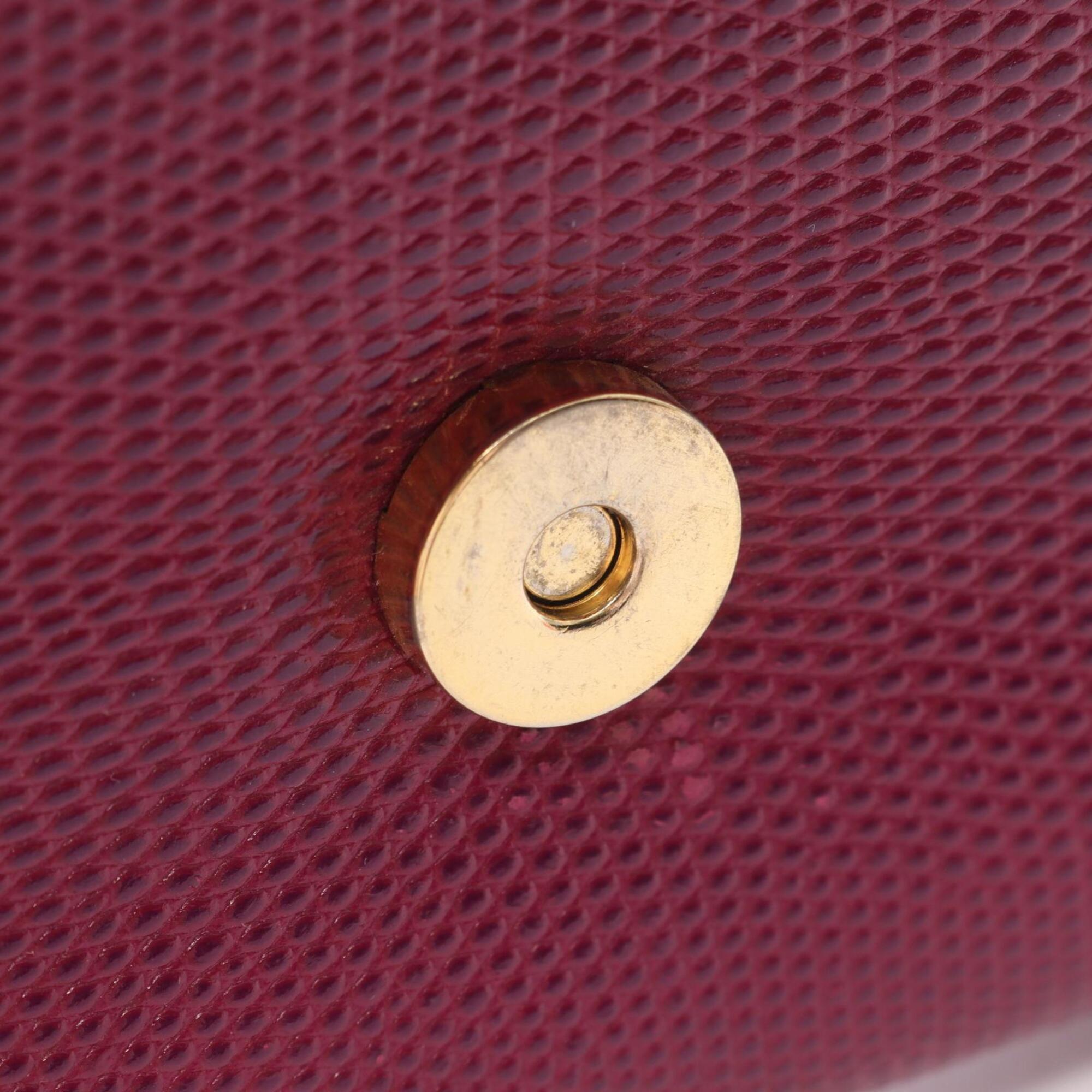 Salvatore Ferragamo Purple Leather Shoulder Bag (Pre-Owned)