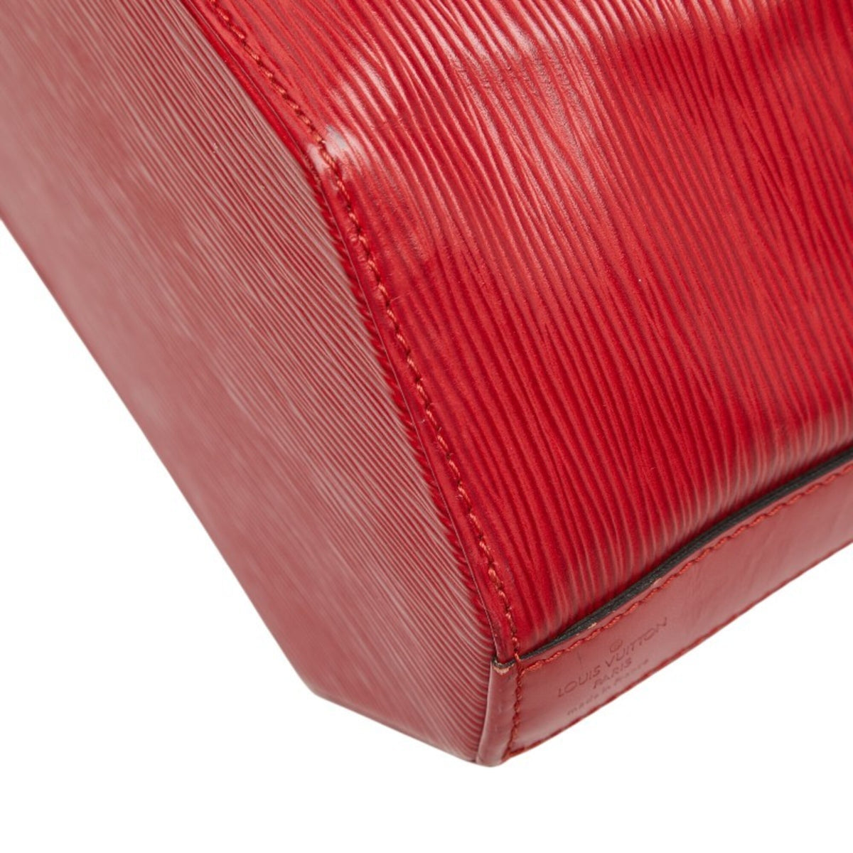 Louis Vuitton Castilian Red Leather Pouch Shoulder Bag (Pre-Owned)