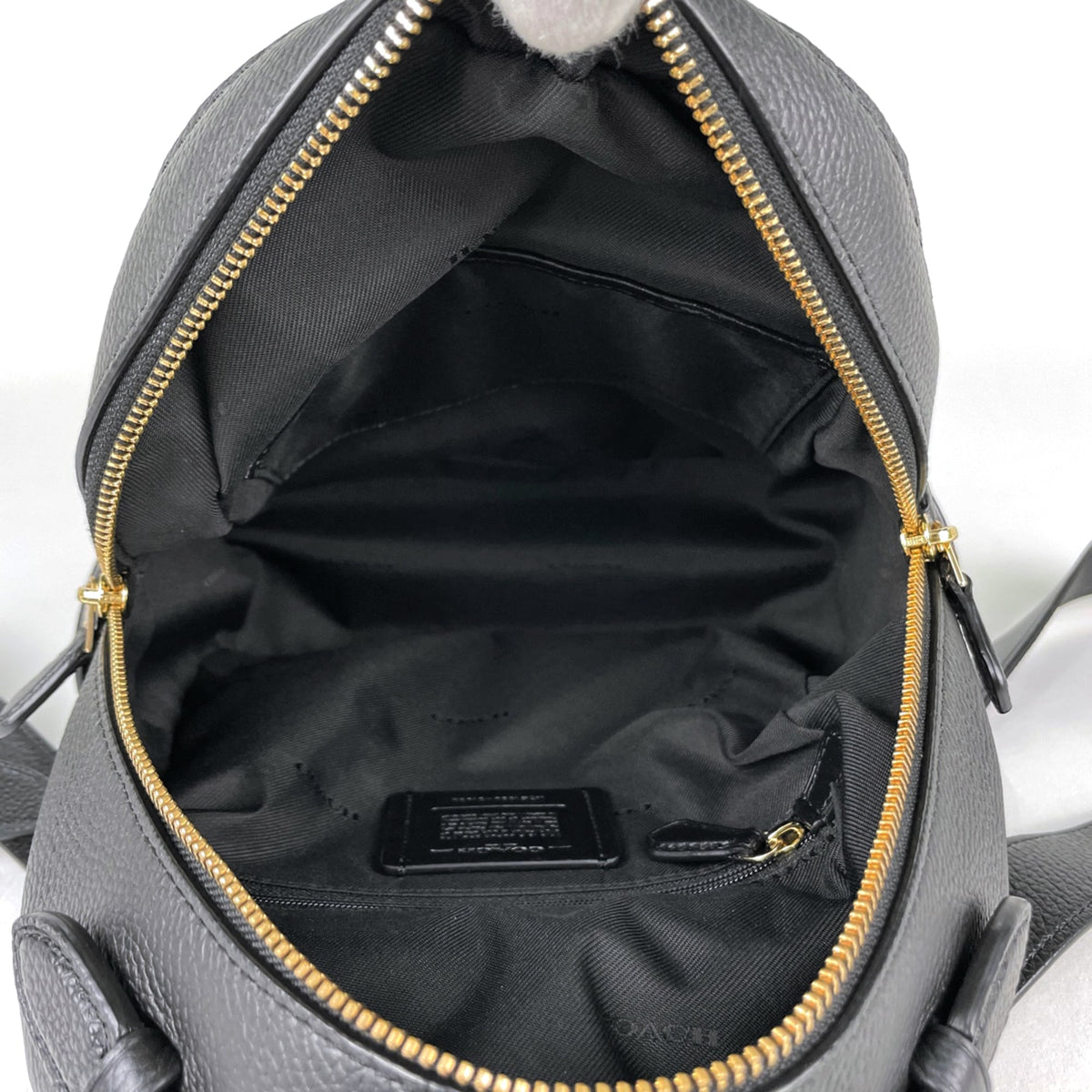 Coach Black Leather Backpack (Pre-Owned)