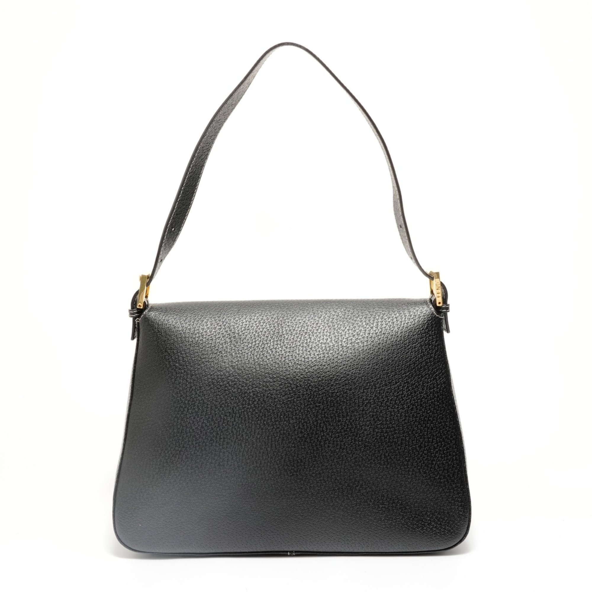Fendi Black Leather Shoulder Bag (Pre-Owned)