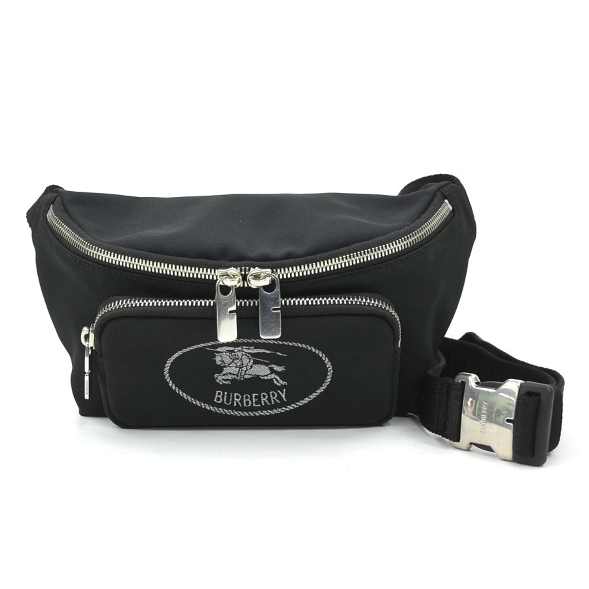 Burberry Black Nylon Canvas Fanny Pack (Pre-Owned)