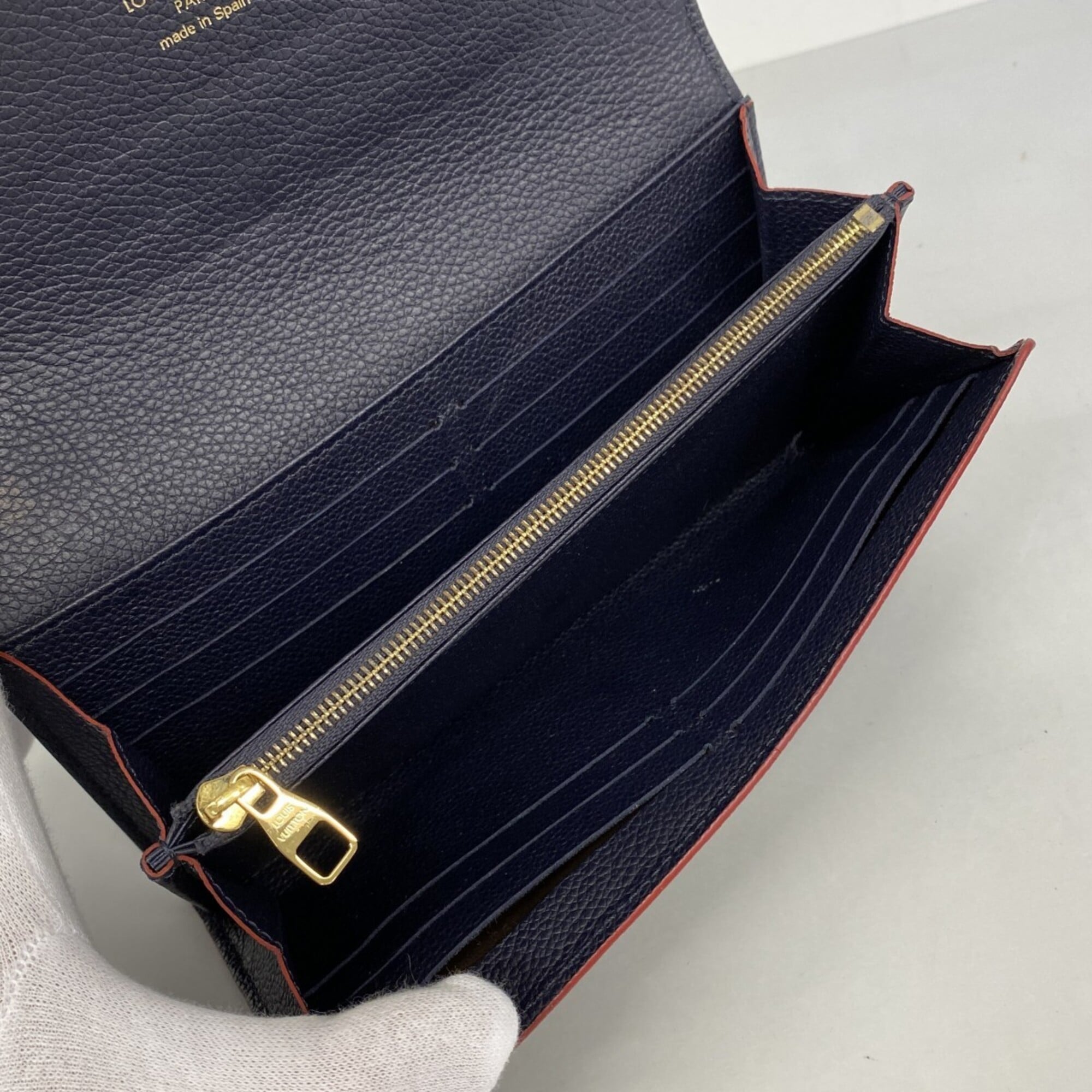 Louis Vuitton Marine Rouge Long Wallet (Bi-Fold) (Pre-Owned)