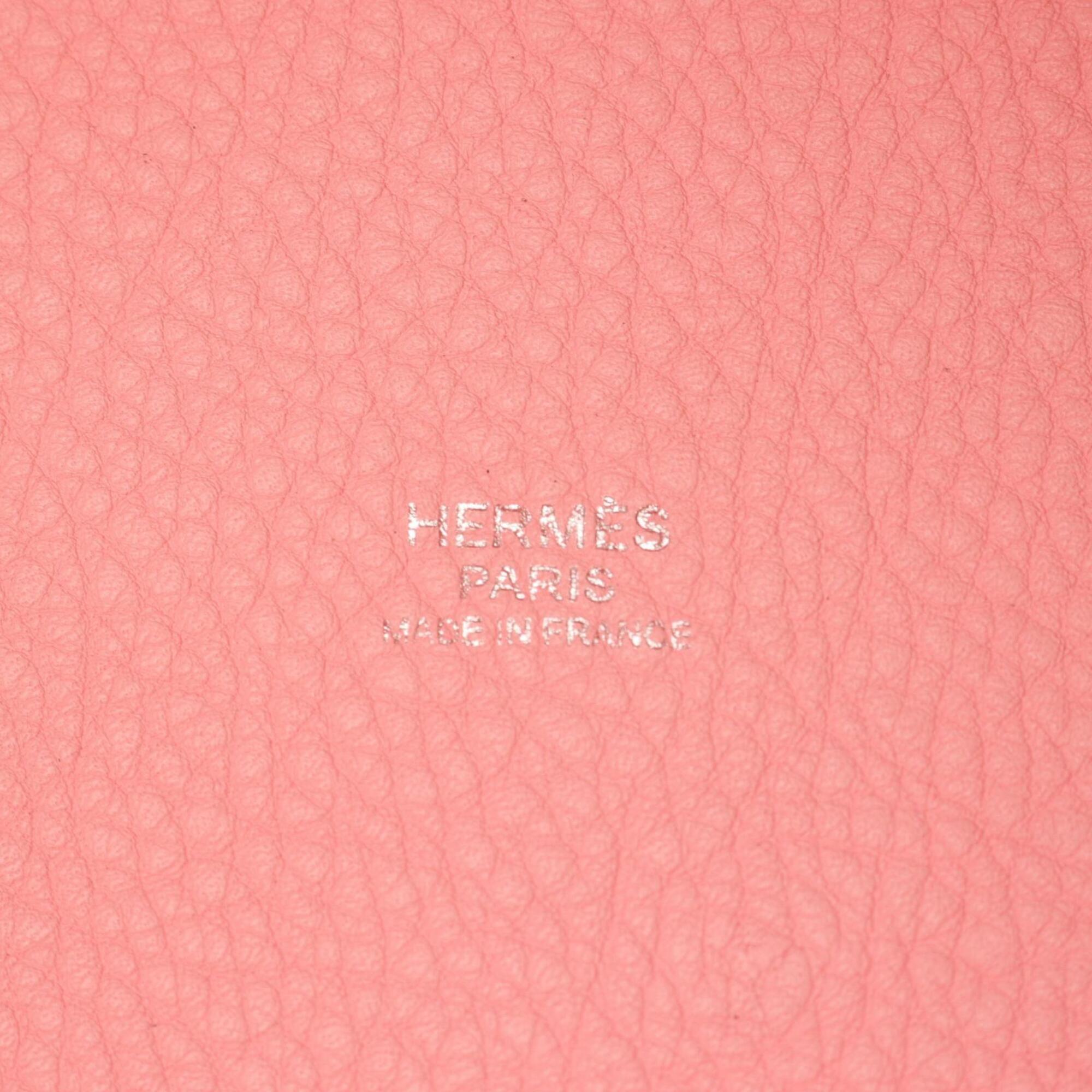 Hermes Pink Leather Handbag (Pre-Owned)