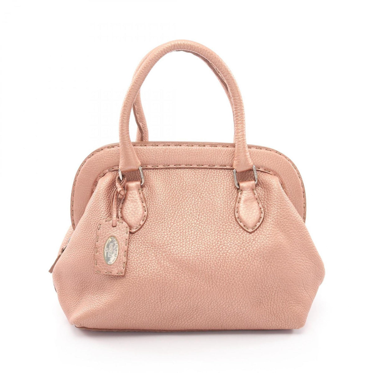 Fendi Gold Leather Handbag (Pre-Owned)