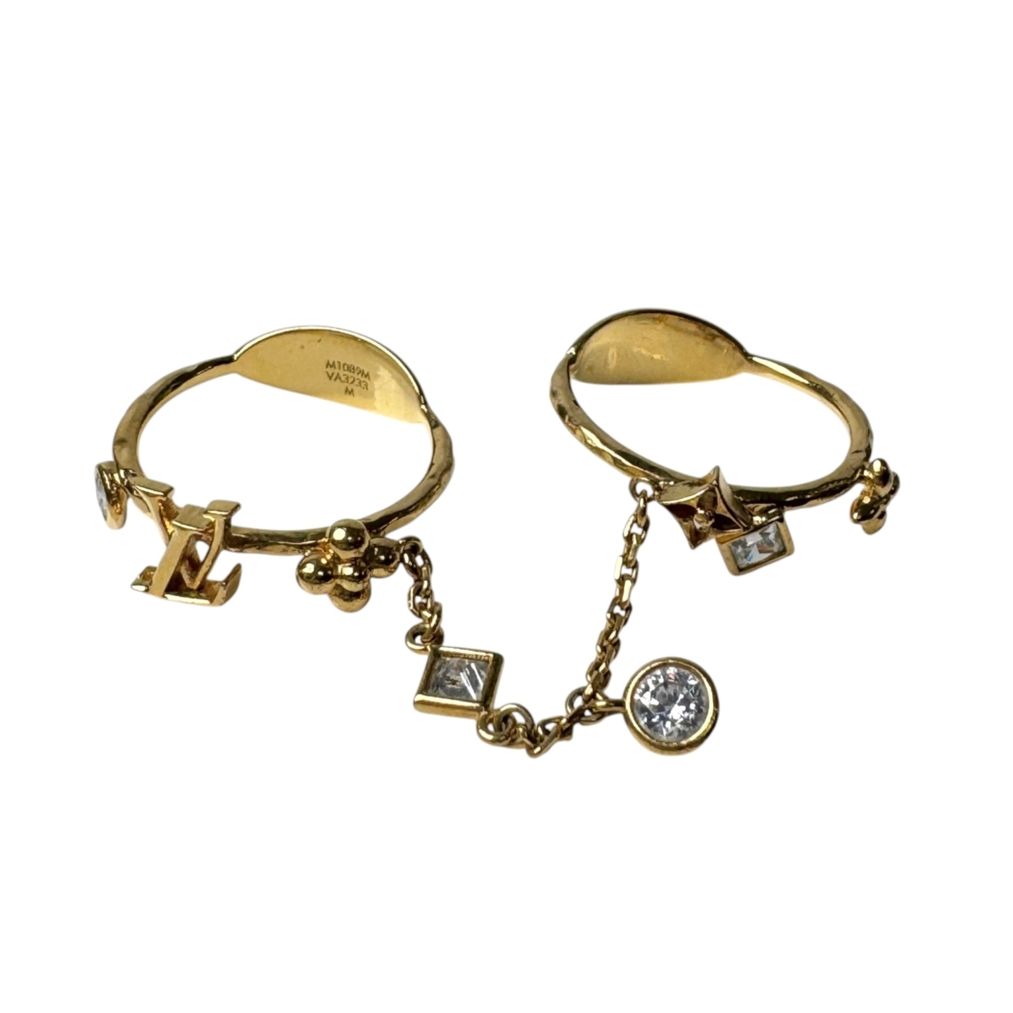 Louis Vuitton Gold Gold Plating Band Ring (Pre-Owned)