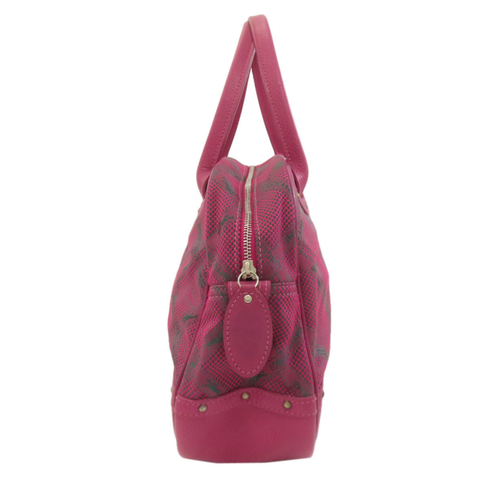 Longchamp Pink Nylon Handbag (Pre-Owned)
