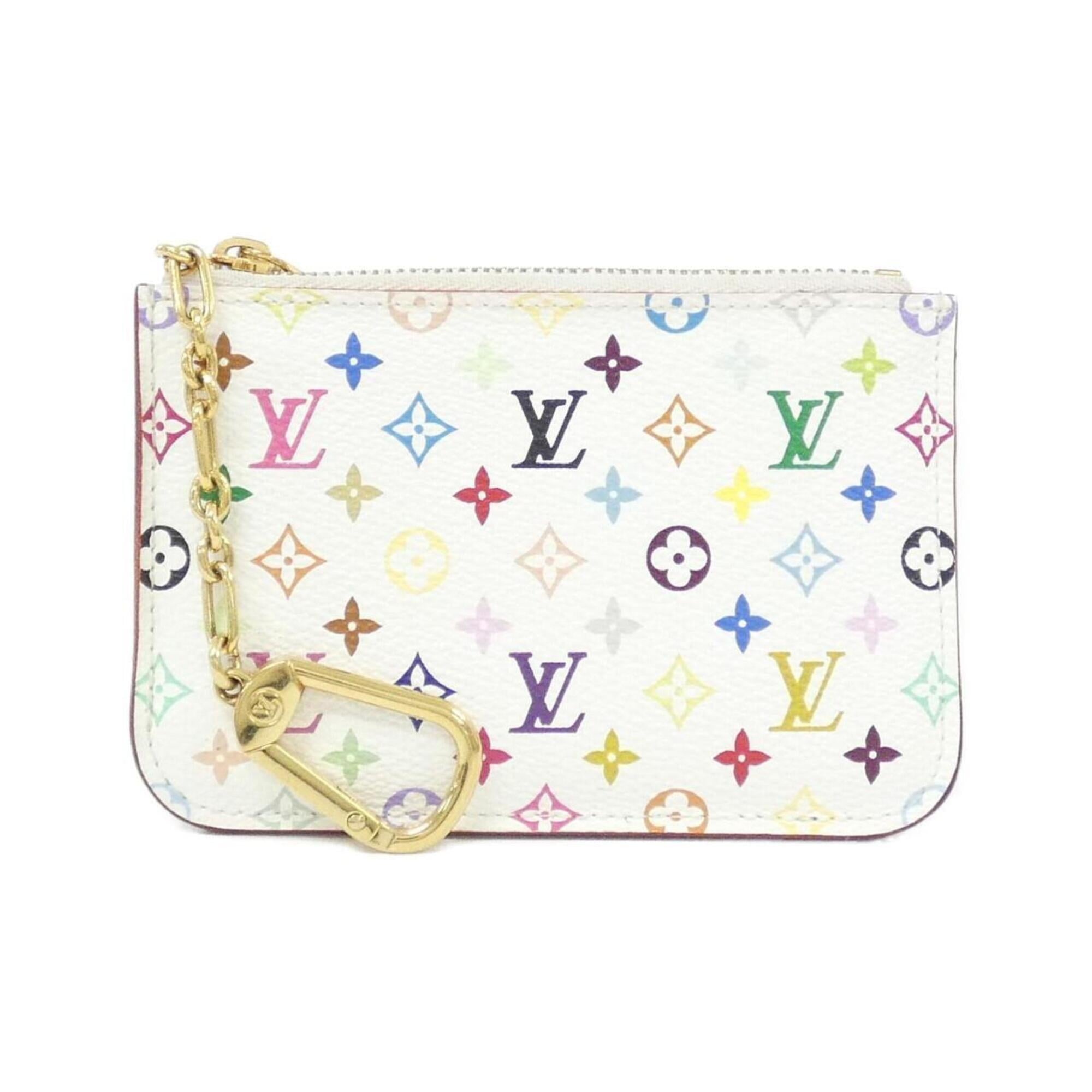 Louis Vuitton Multi-Color White Coated Canvas Coin Purse/Coin Case (Pre-Owned)